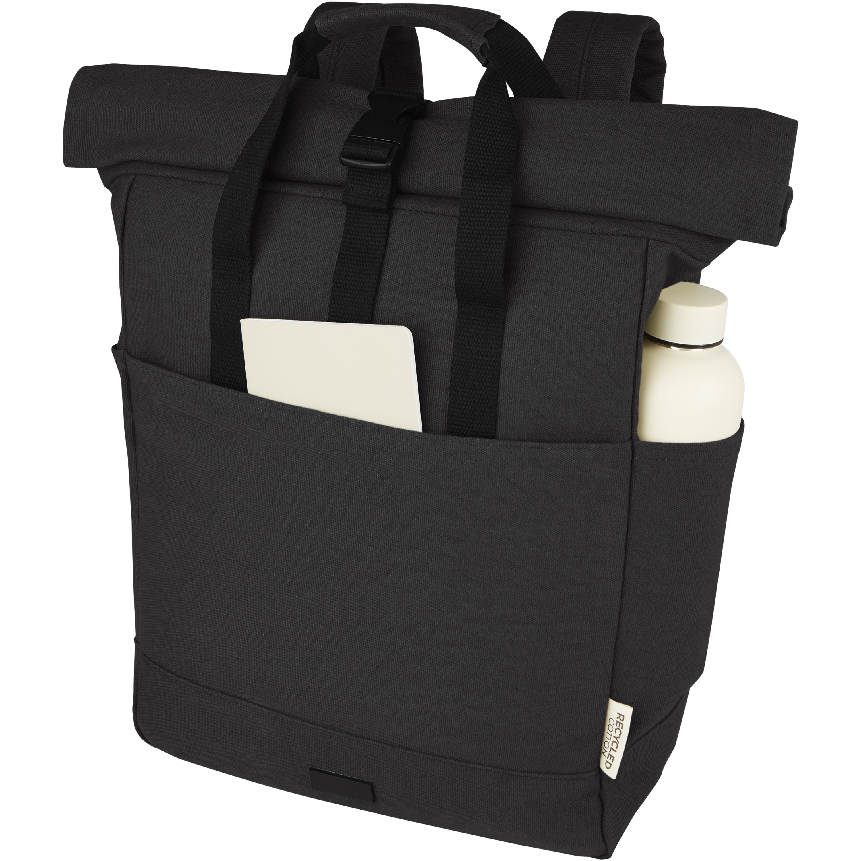 Joey Recycled Canvas Rolltop Laptop Backpack