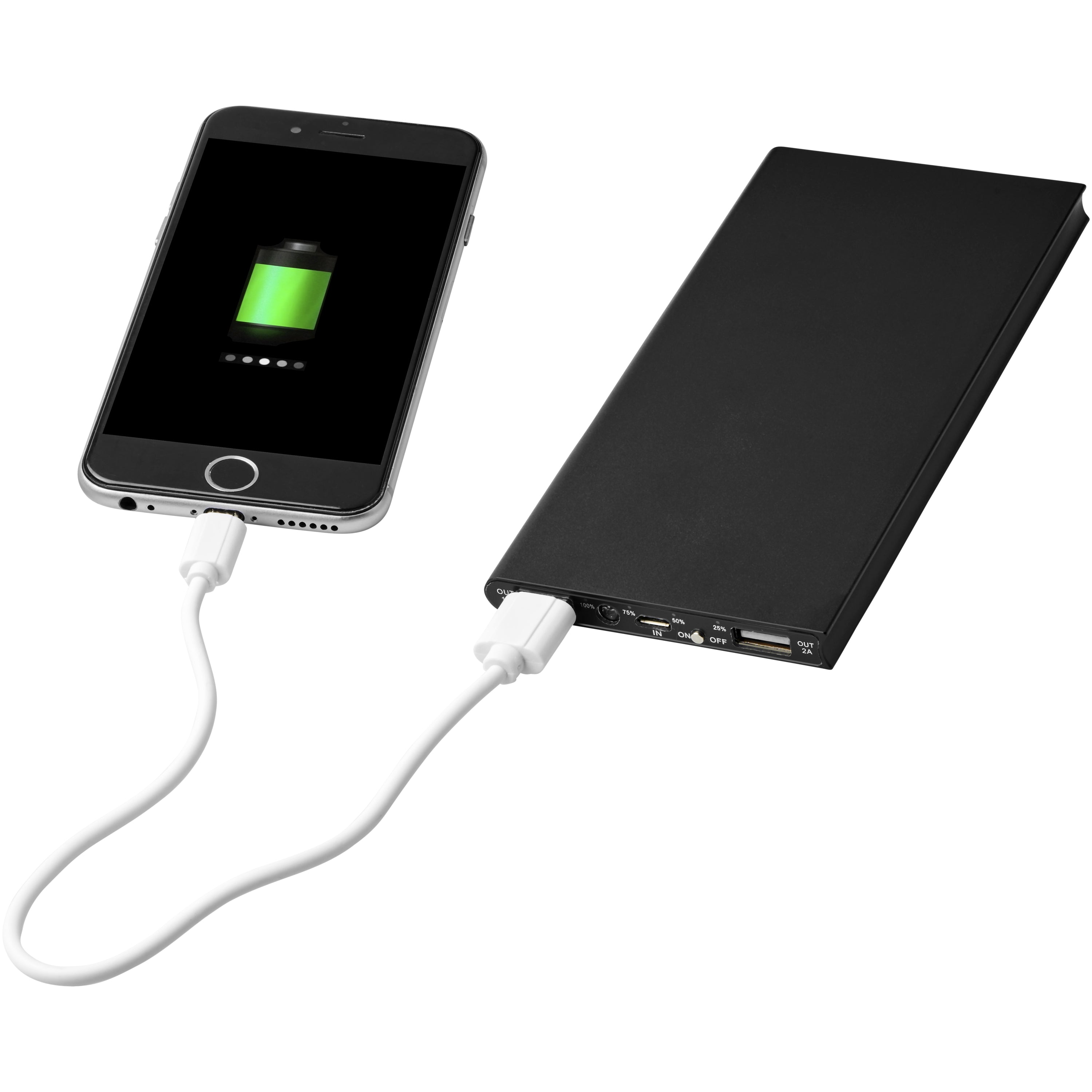Plate 8000mAh Aluminium Powerbank