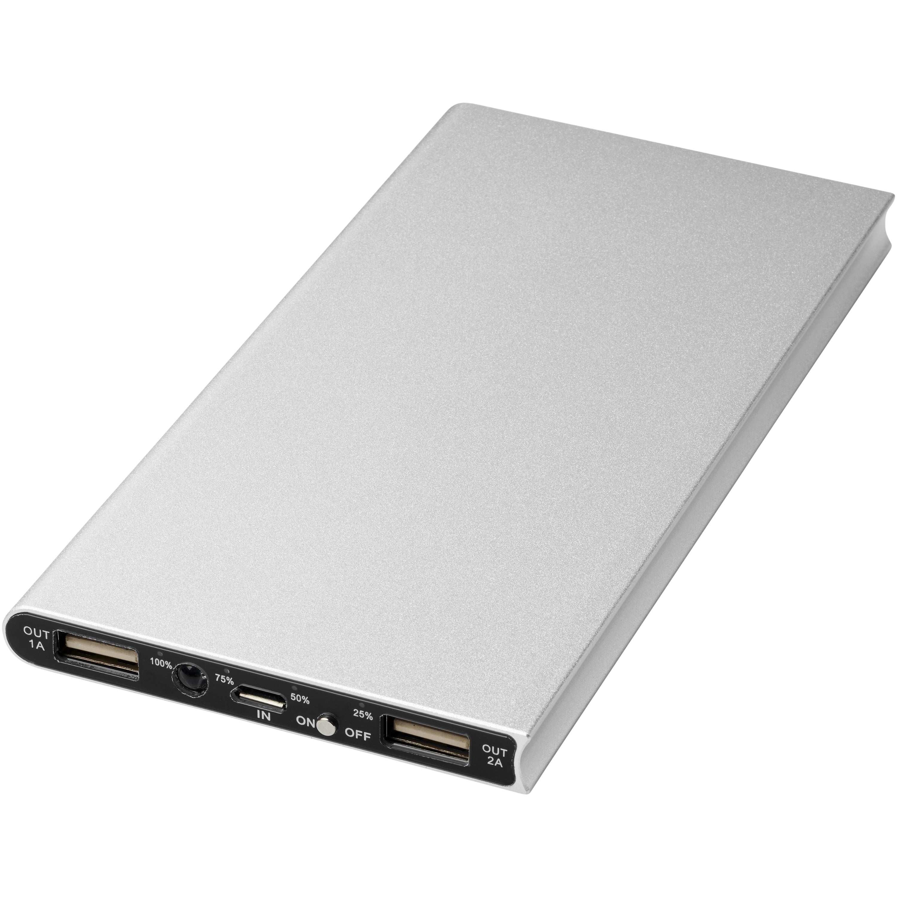 Plate 8000mAh Aluminium Powerbank