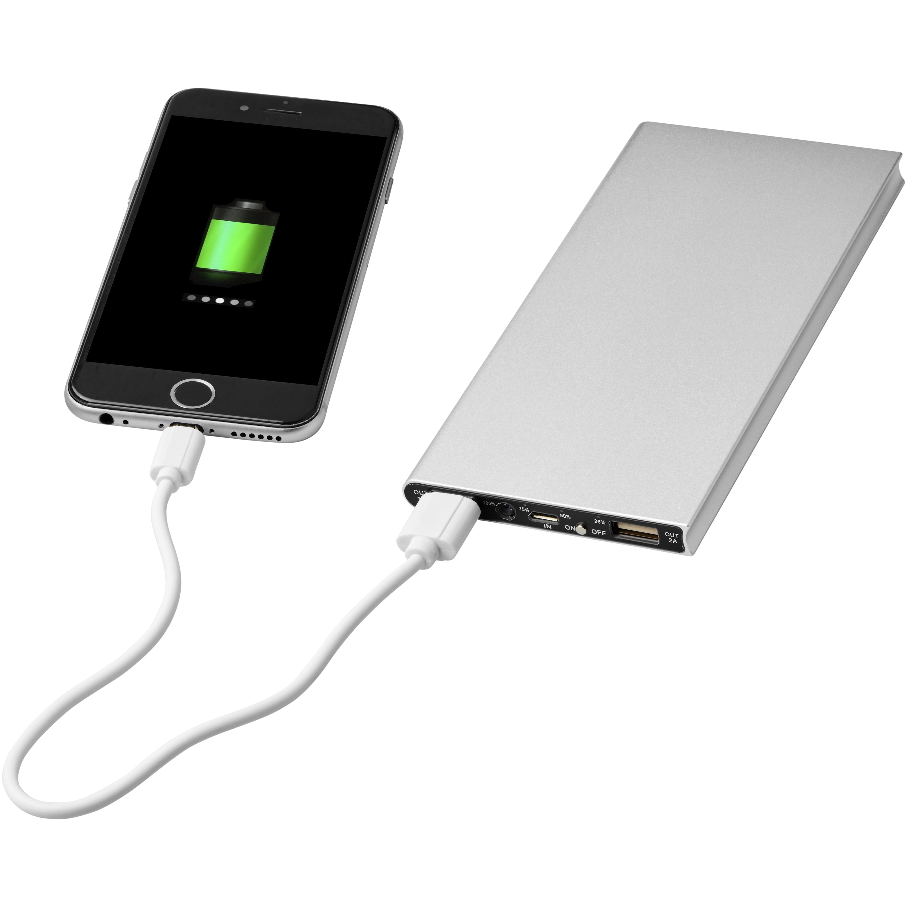 Plate 8000mAh Aluminium Powerbank