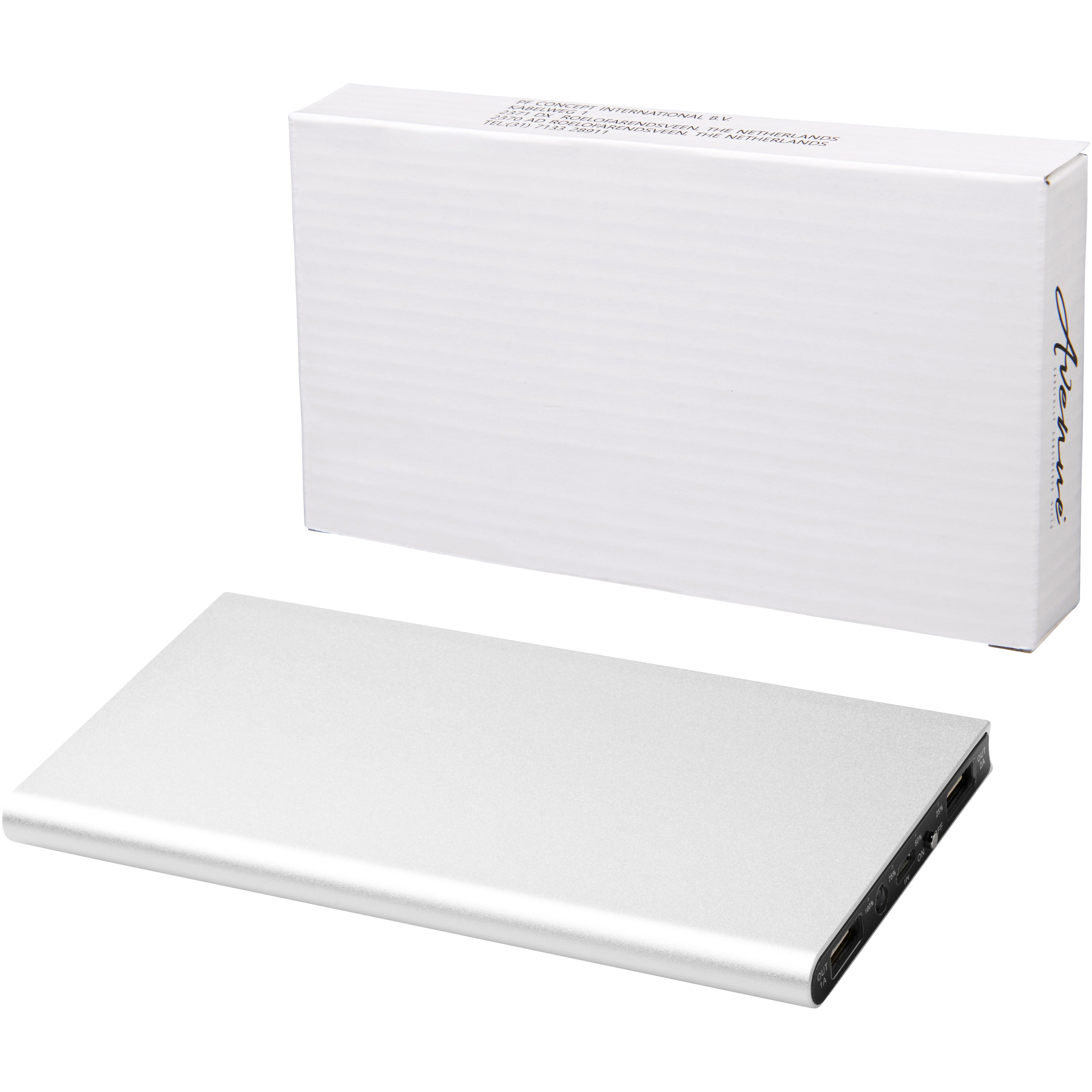 Plate 8000mAh Aluminium Powerbank