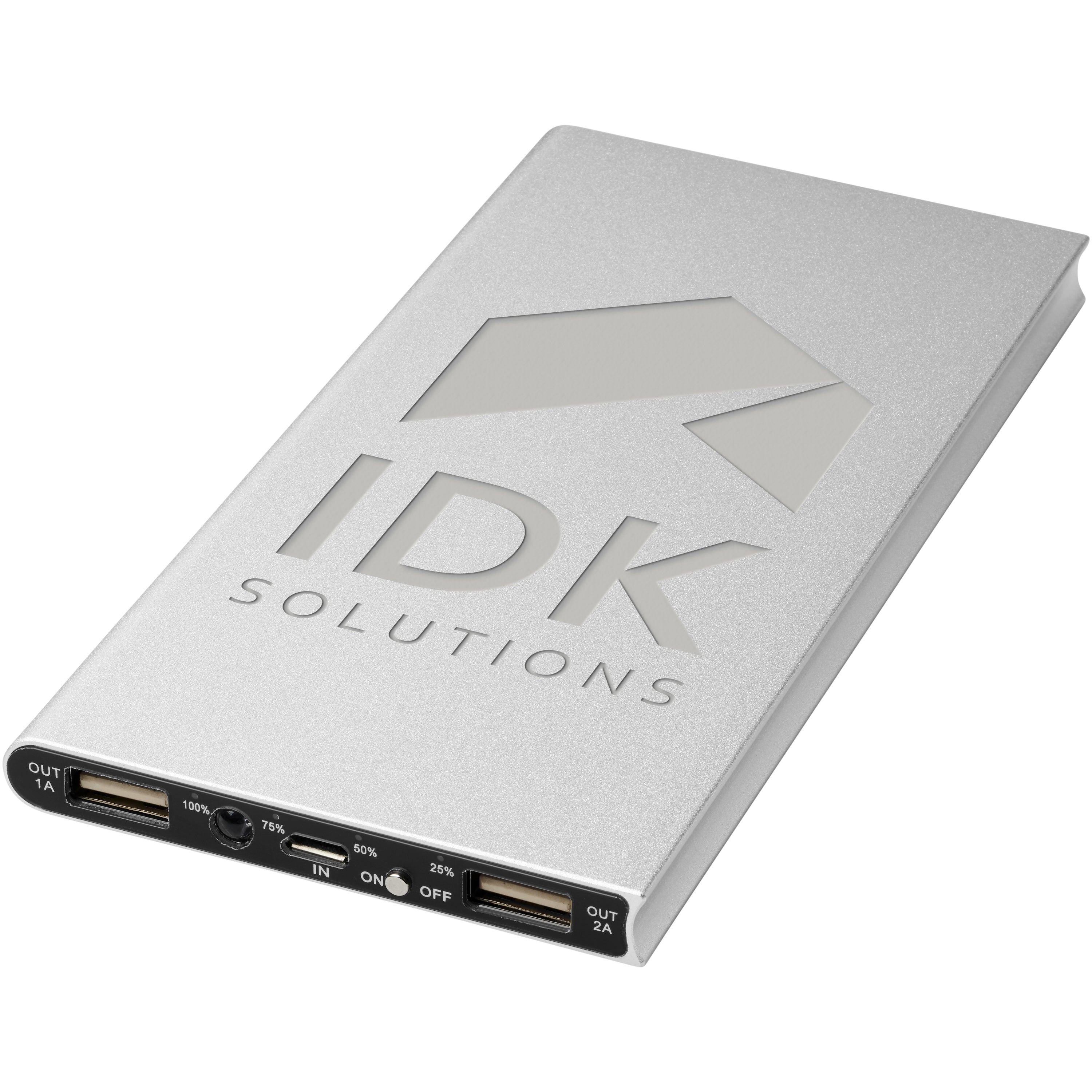 Plate 8000mAh Aluminium Powerbank
