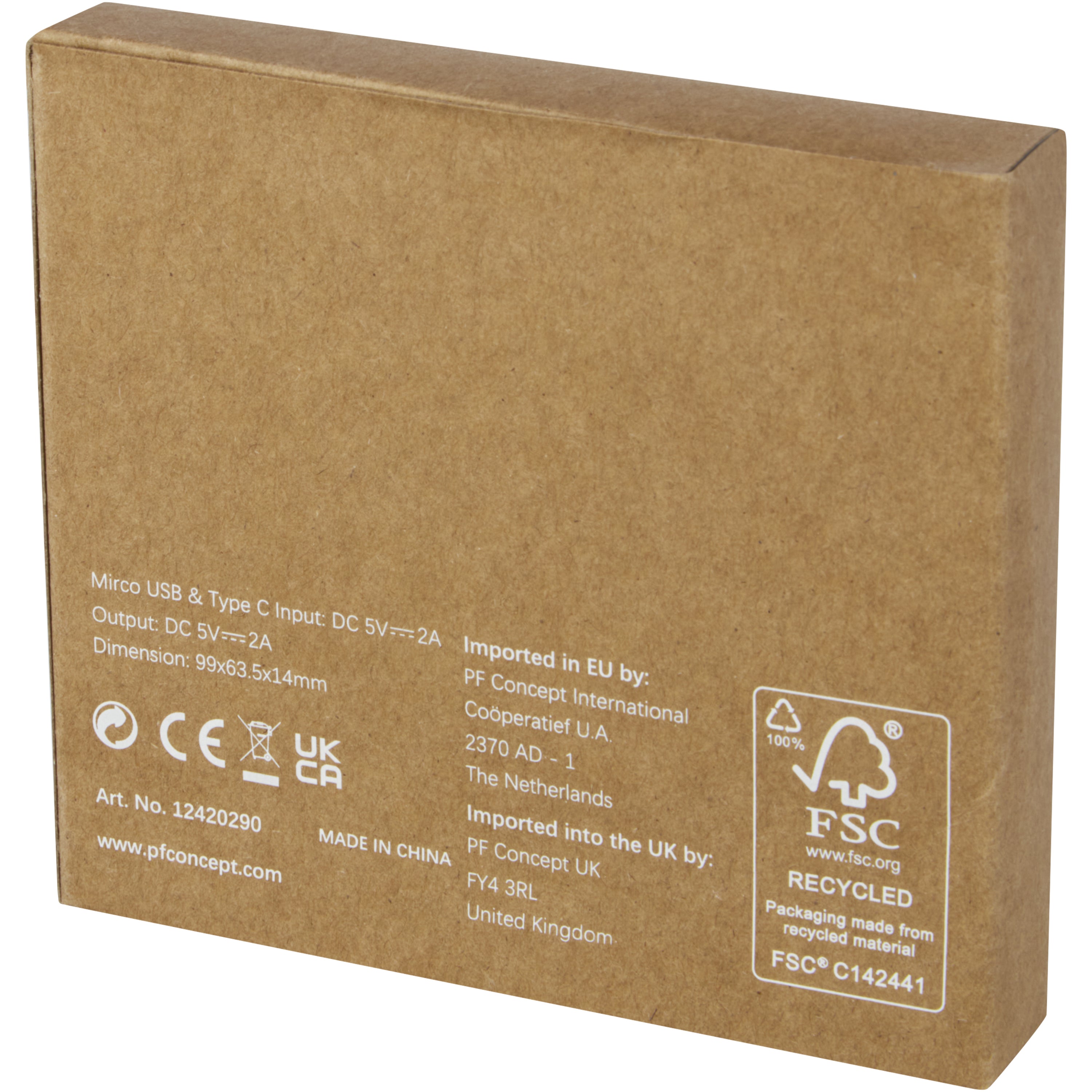 Recycled Powerbank with Lithium Polymer Battery