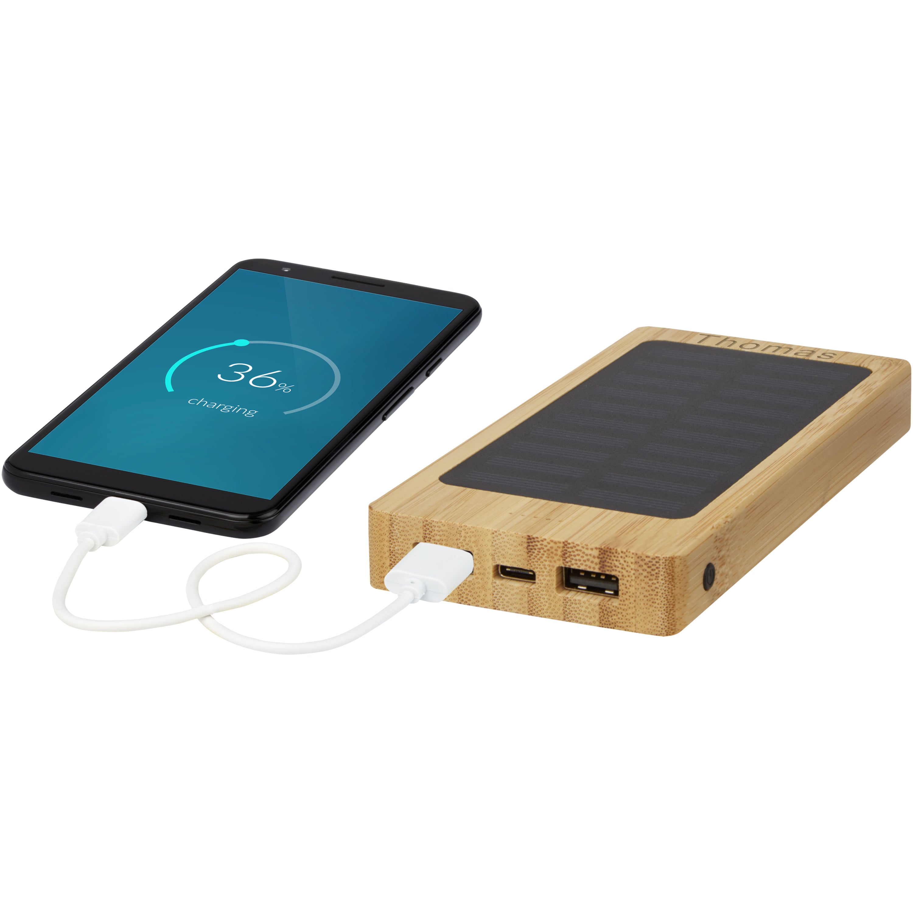 Alata Bamboo Solar Powerbank
