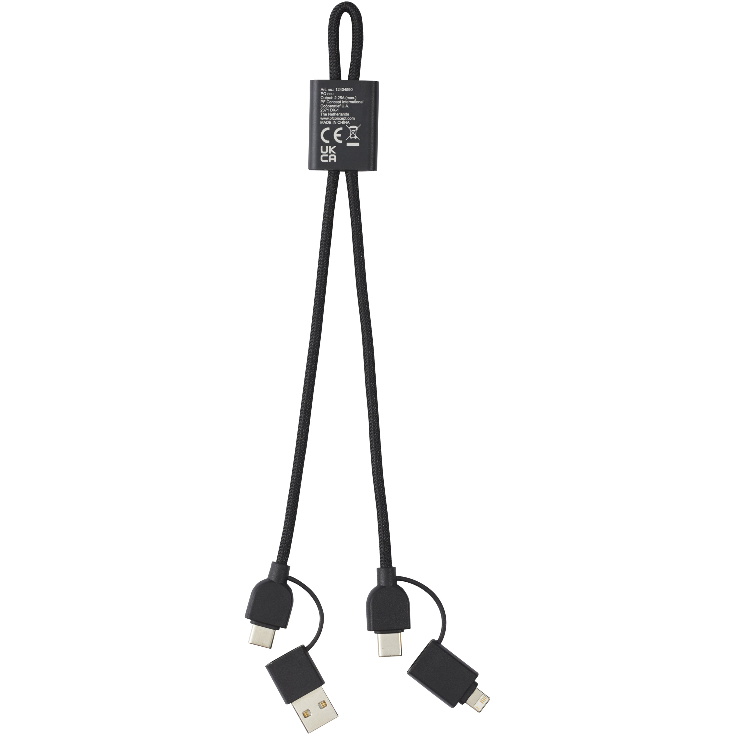 6-in-1 Recycled Aluminium Data Transfer Charging Cable