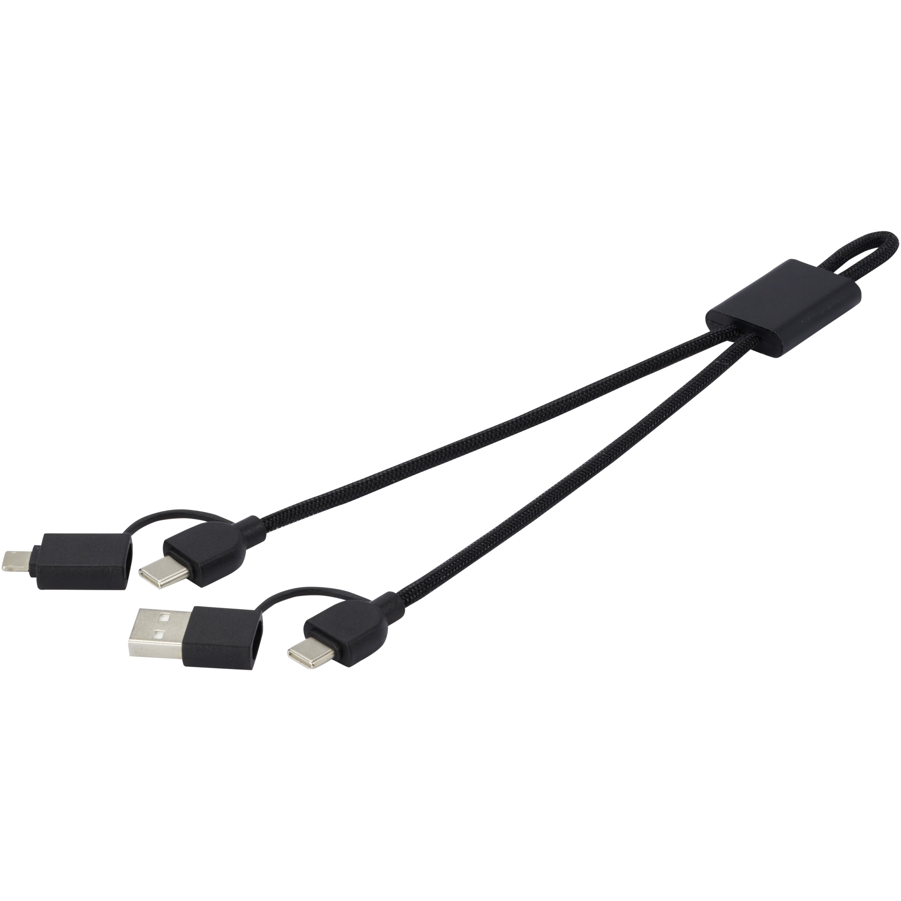 6-in-1 Recycled Aluminium Data Transfer Charging Cable
