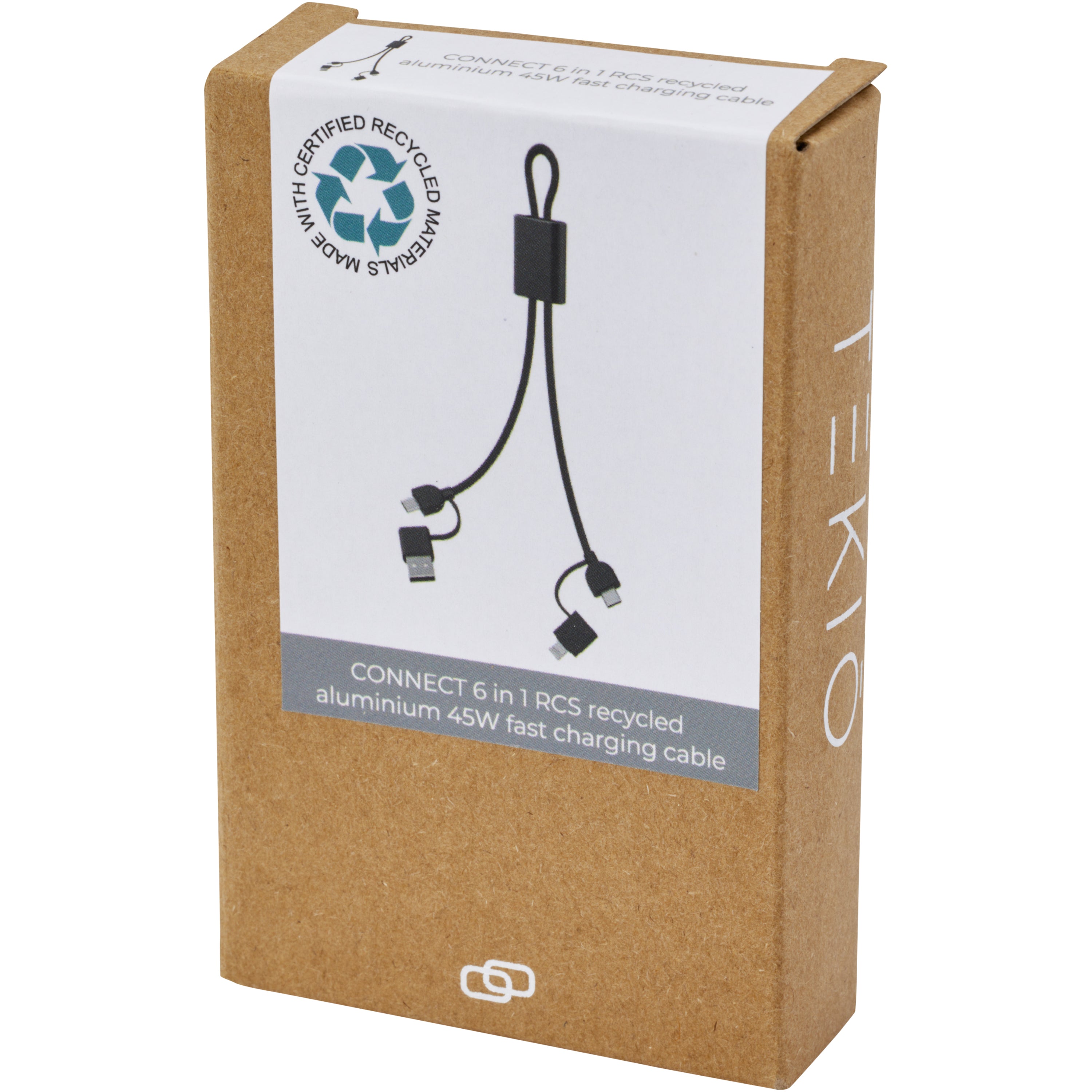6-in-1 Recycled Aluminium Data Transfer Charging Cable
