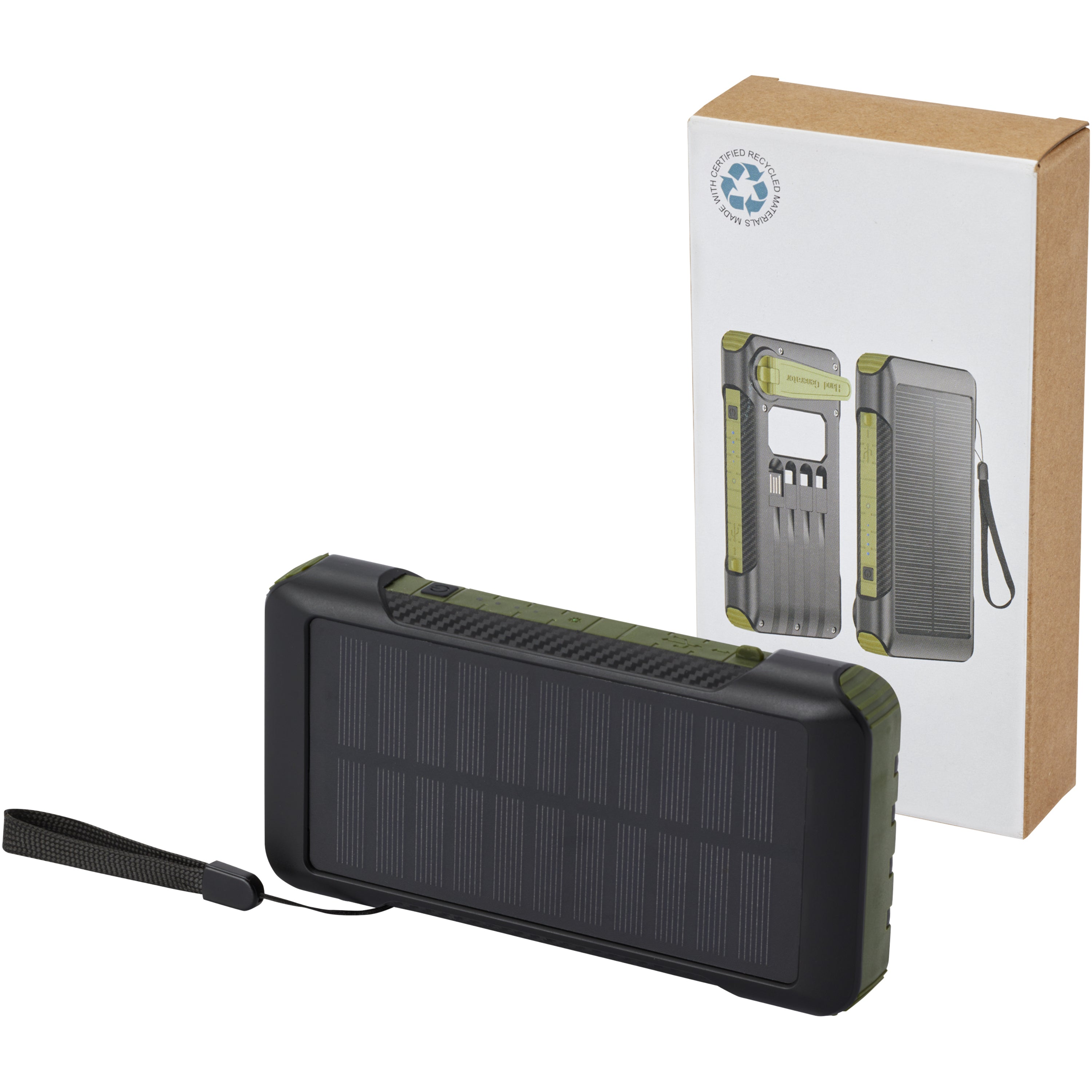 Soldy Recycled Plastic Solar Dynamo Powerbank