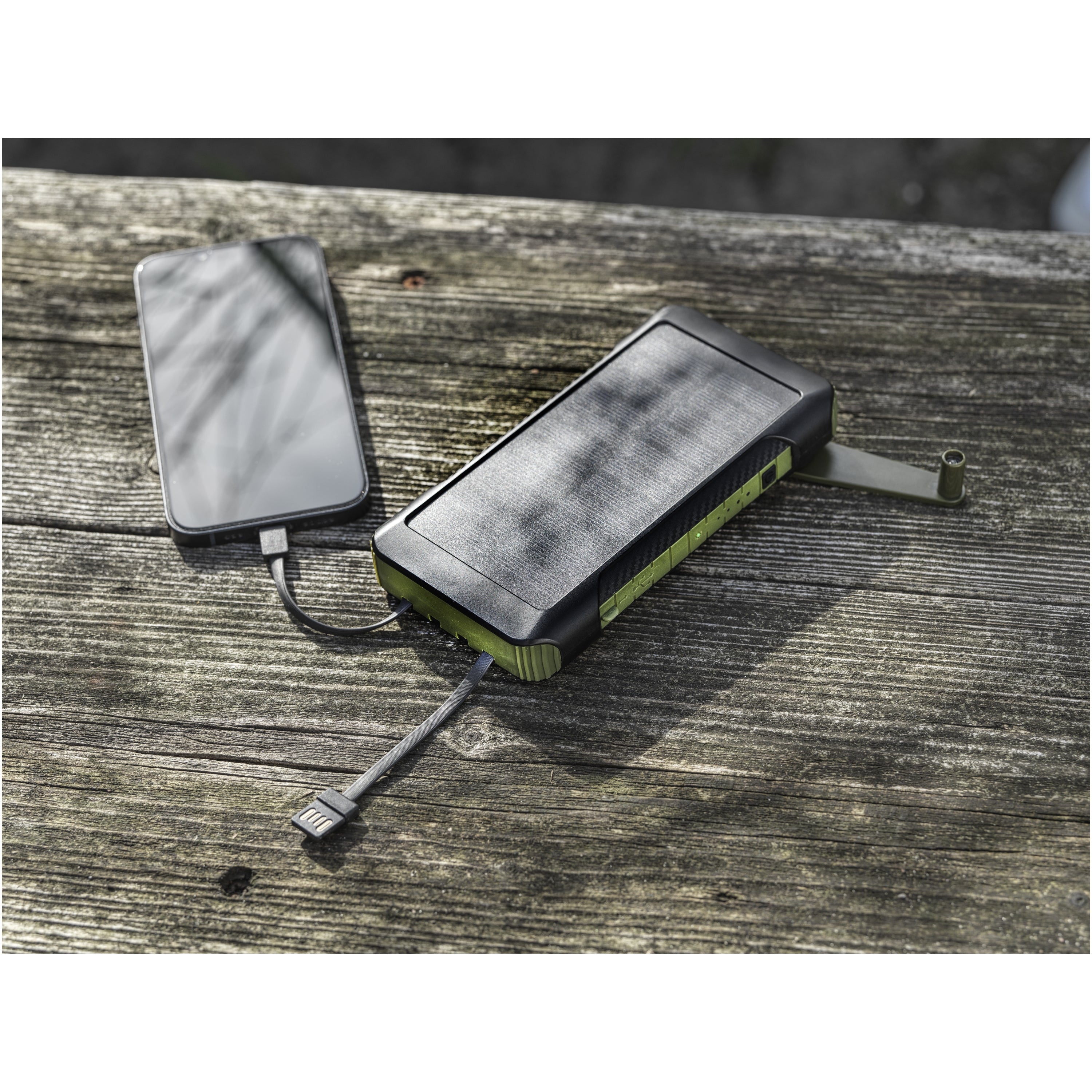 Soldy Recycled Plastic Solar Dynamo Powerbank