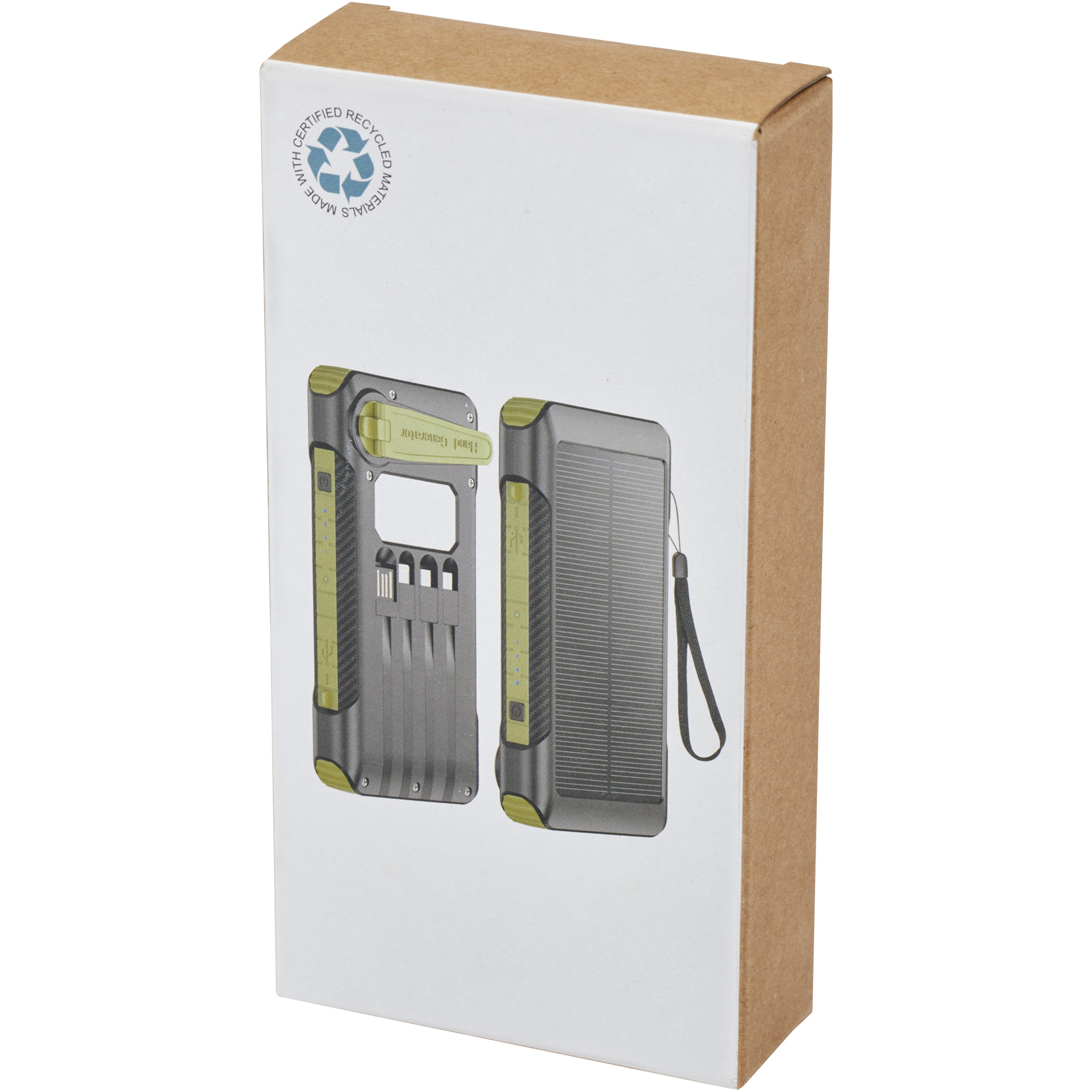 Soldy Recycled Plastic Solar Dynamo Powerbank