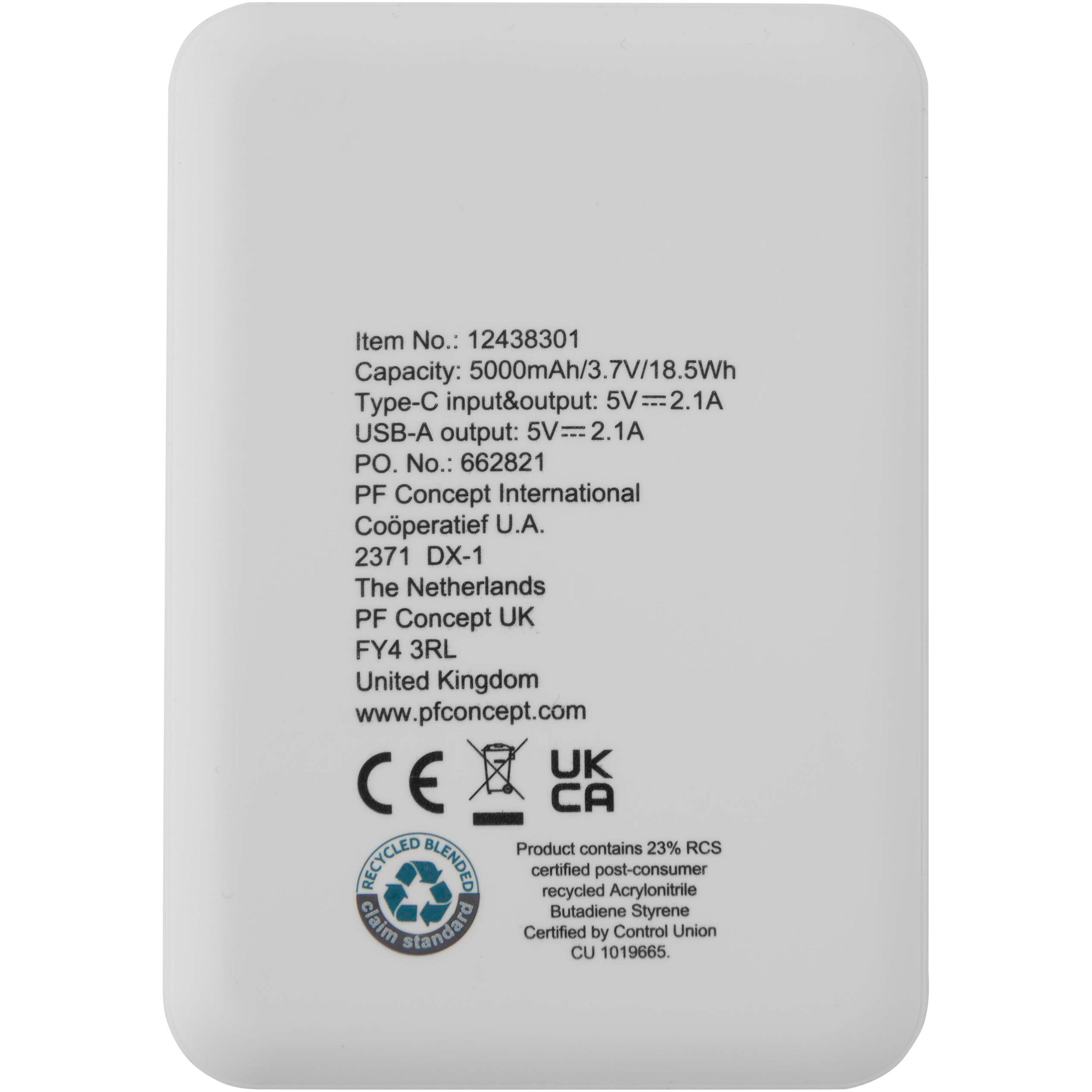 Asama Type-C Recycled Plastic Powerbank