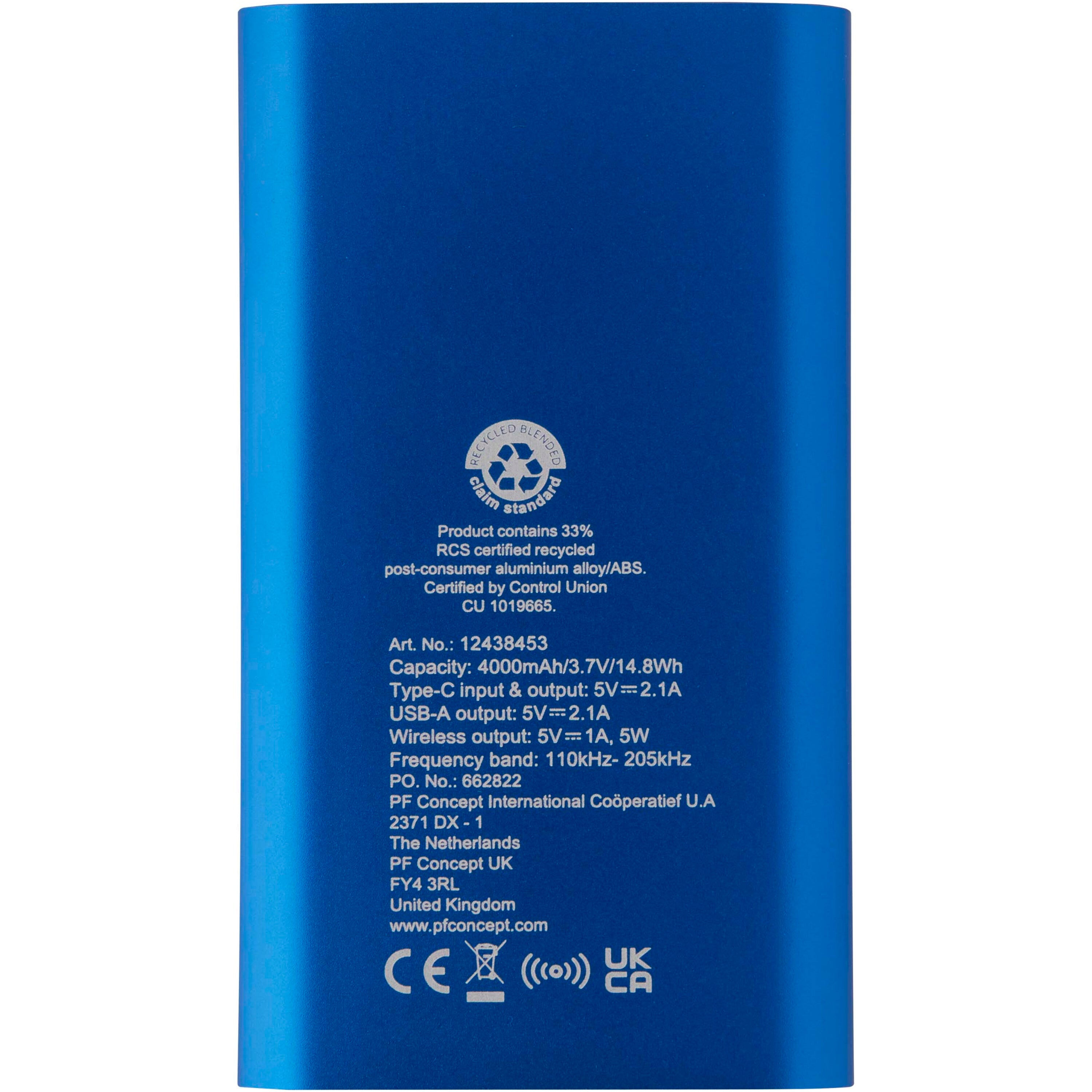 Juice Recycled Aluminium Wireless Powerbank
