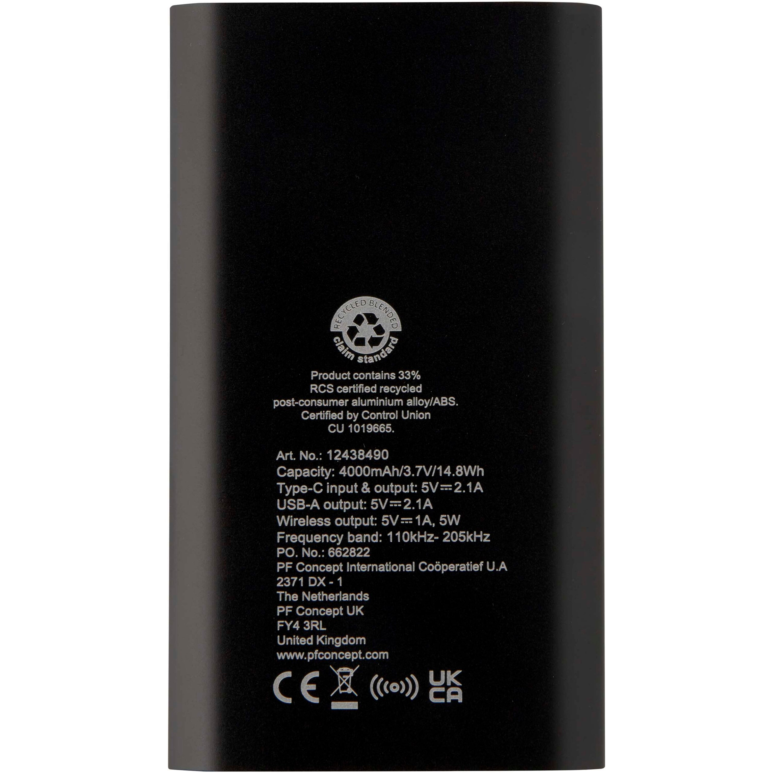 Juice Recycled Aluminium Wireless Powerbank