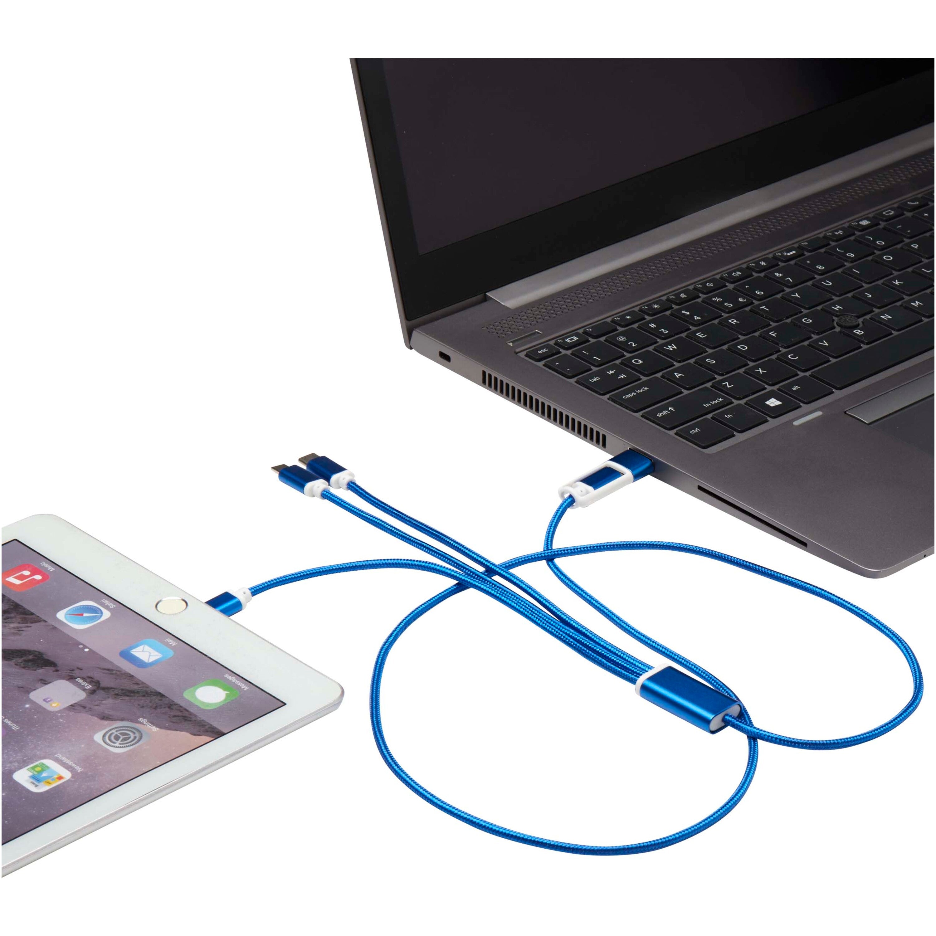 Versatile 5-1 Recycled Aluminium Charging Cable