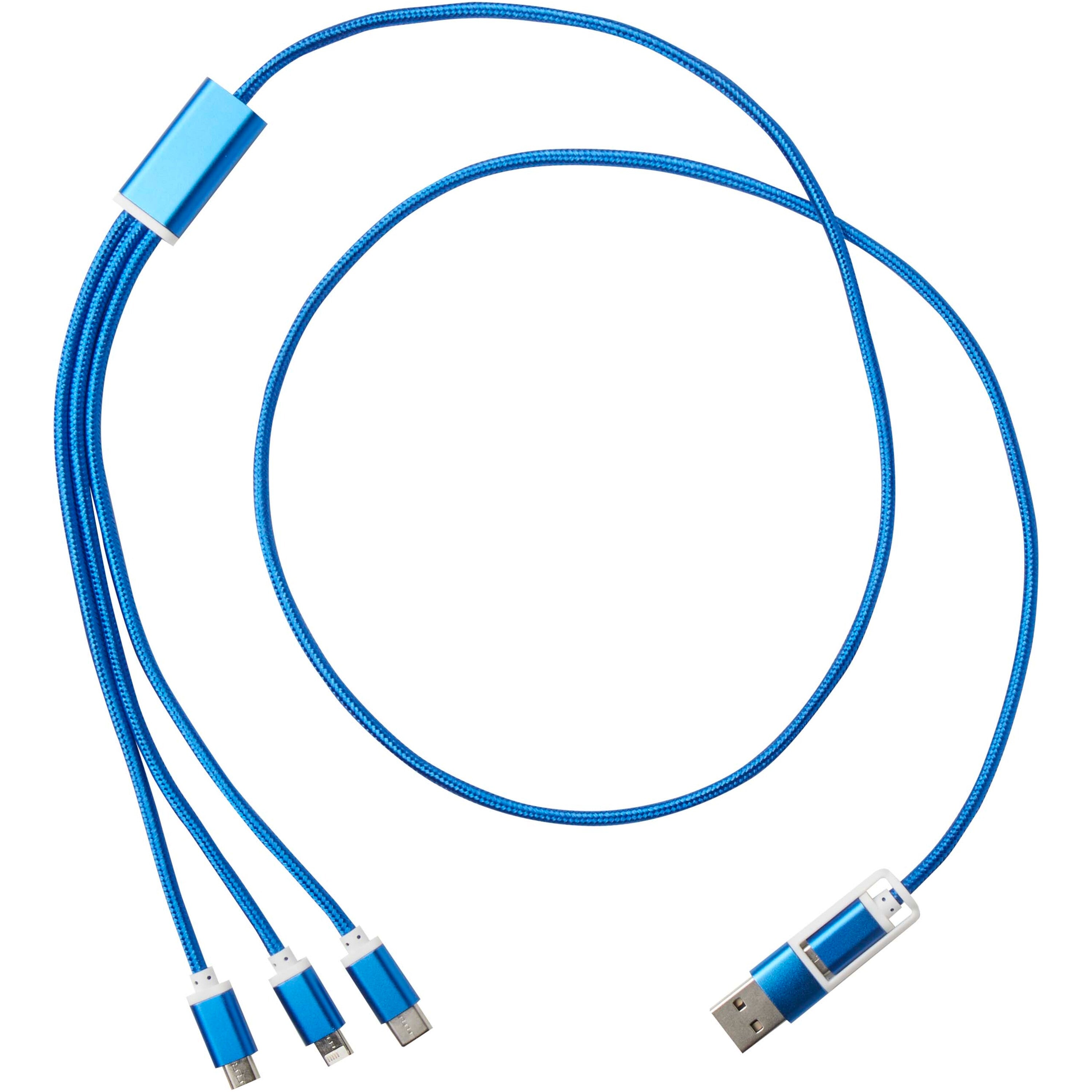 Versatile 5-1 Recycled Aluminium Charging Cable