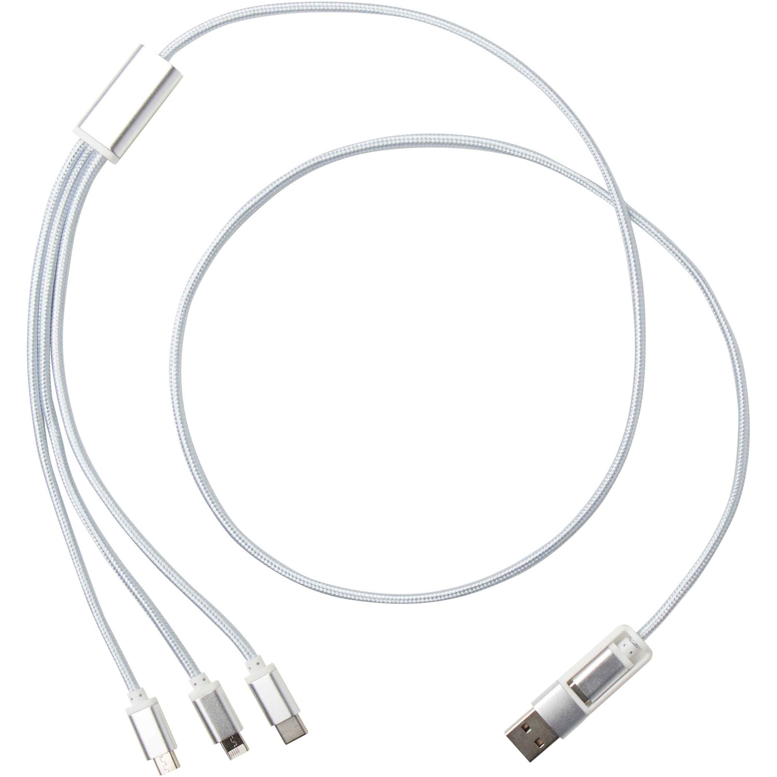 Versatile 5-1 Recycled Aluminium Charging Cable