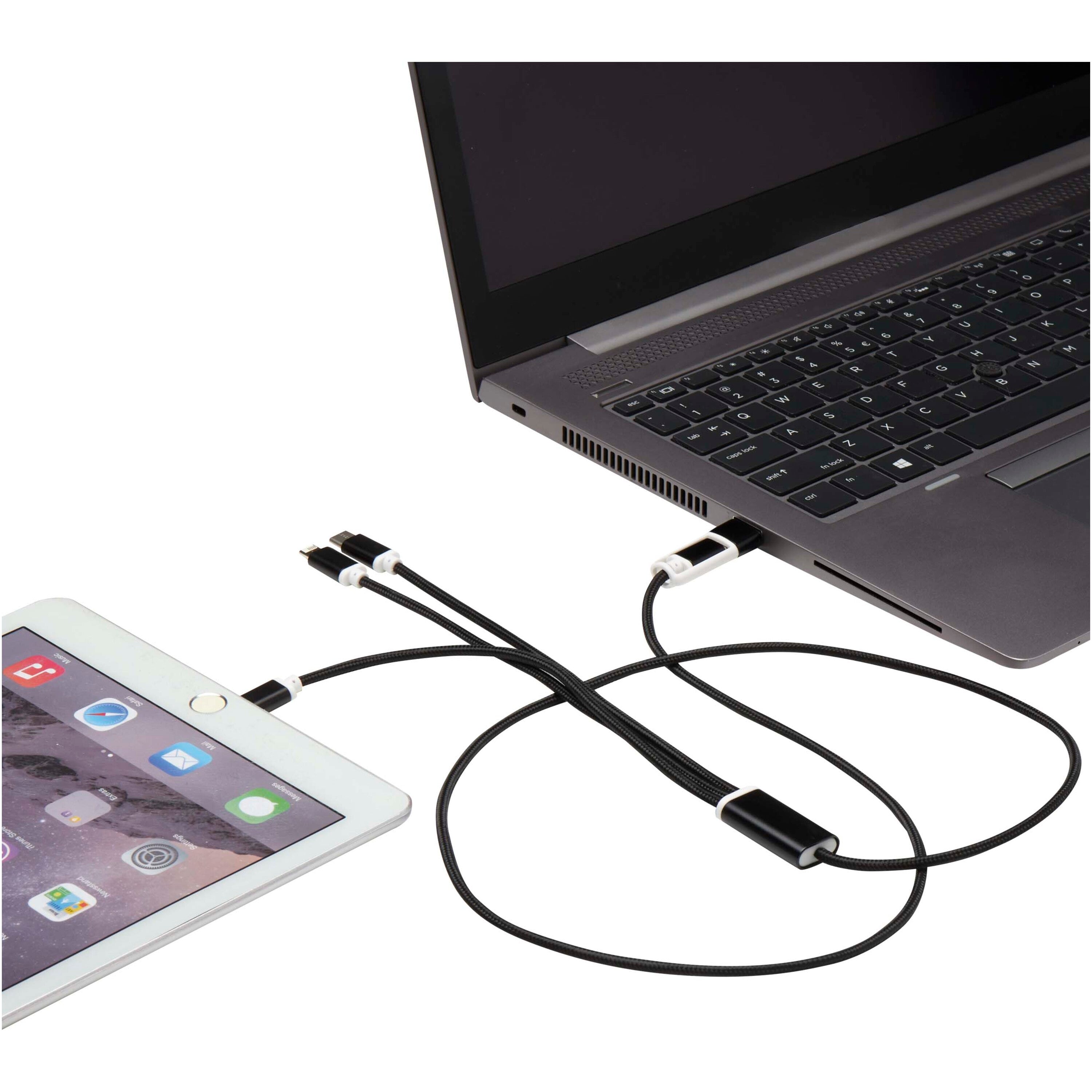 Versatile 5-1 Recycled Aluminium Charging Cable