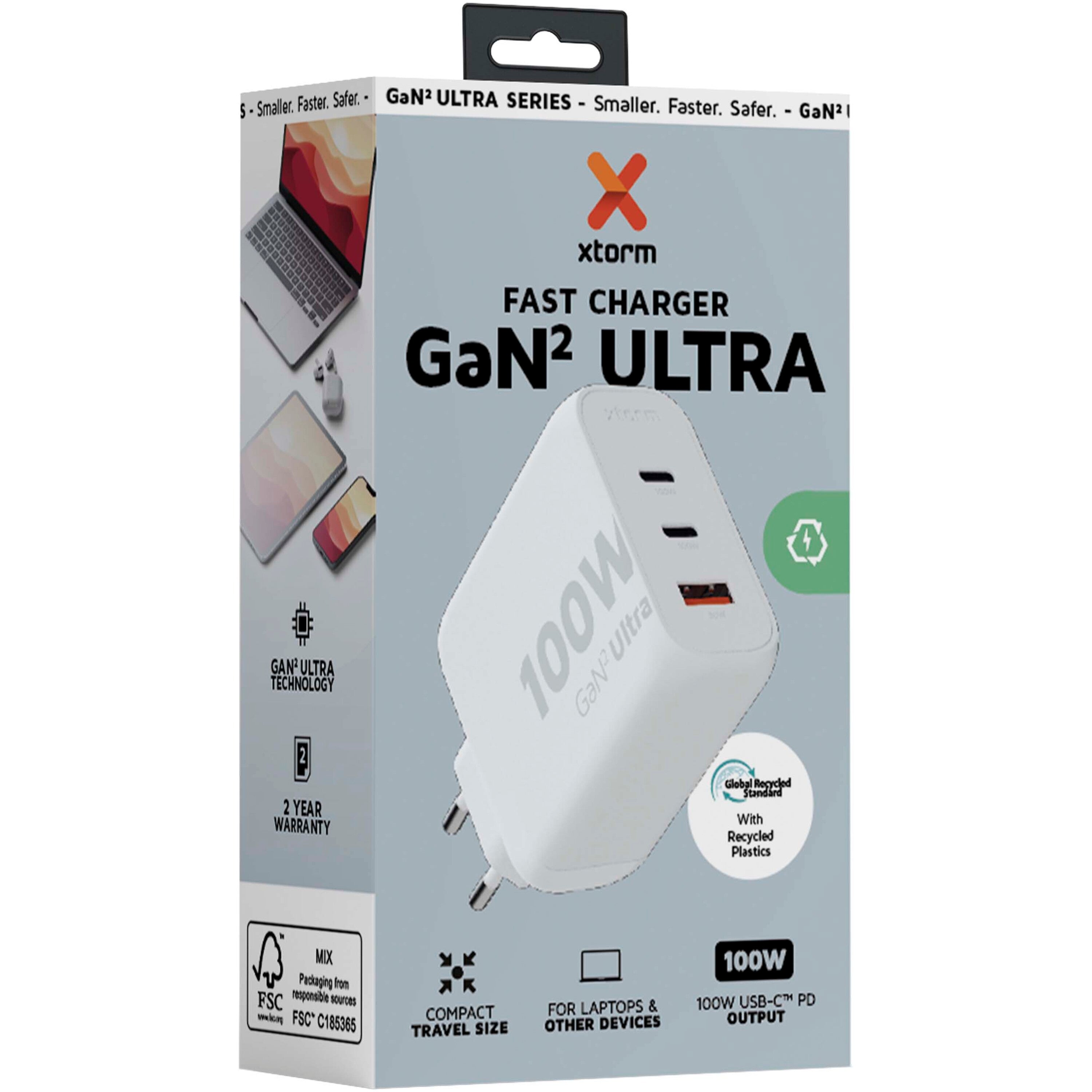 Xtorm 3-Port Twin Pin Wall Charger Power Adapter