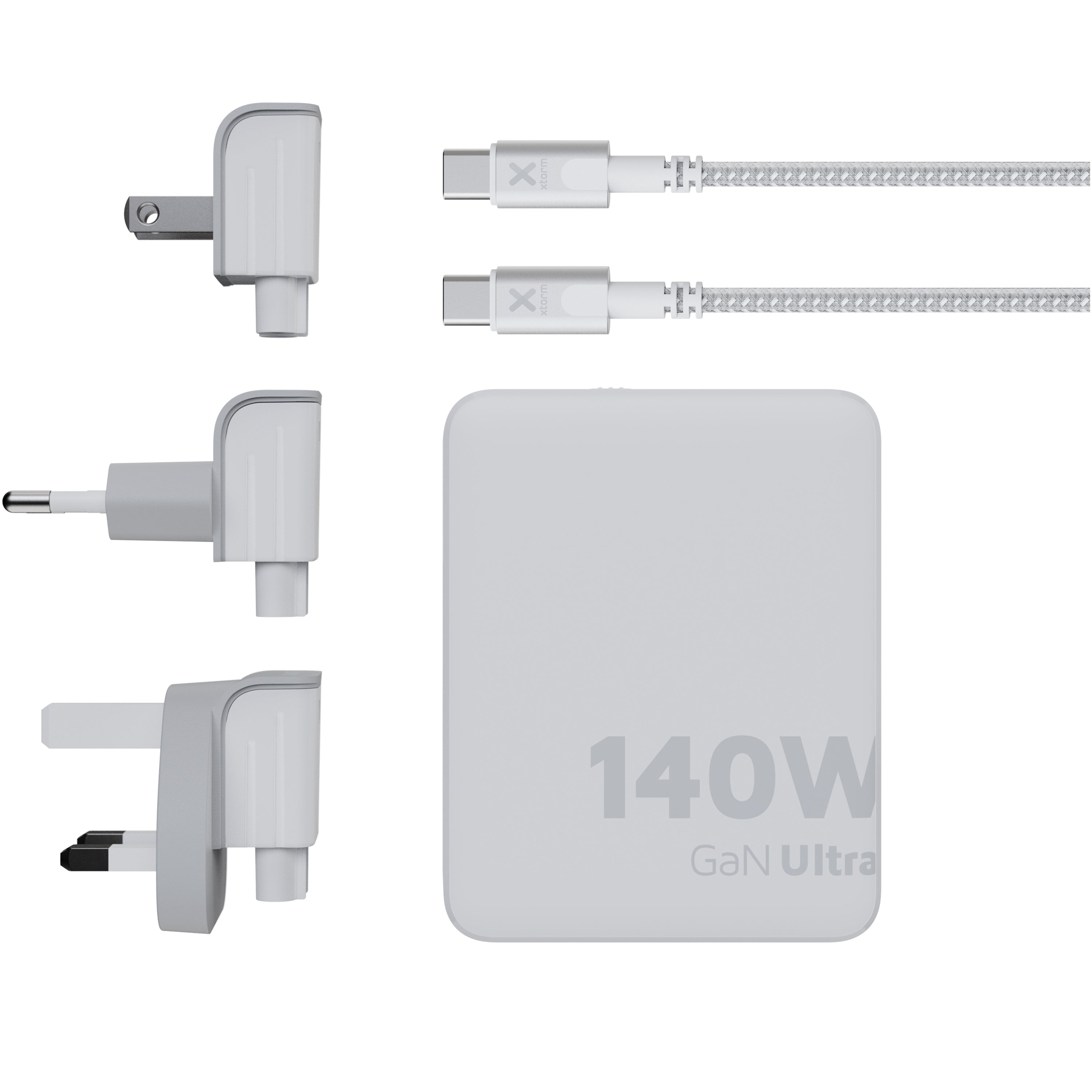 Xtorm 140W Travel Charger with 240W USB-C Power Cable