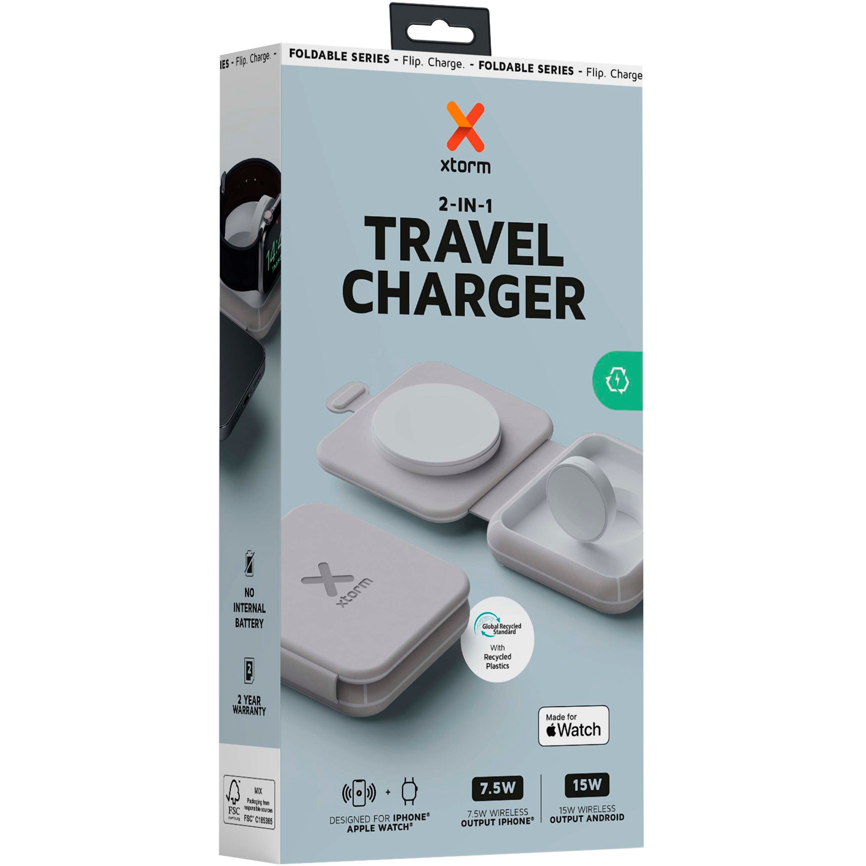 Xtorm Foldable 2-in-1 Wireless Travel Charger