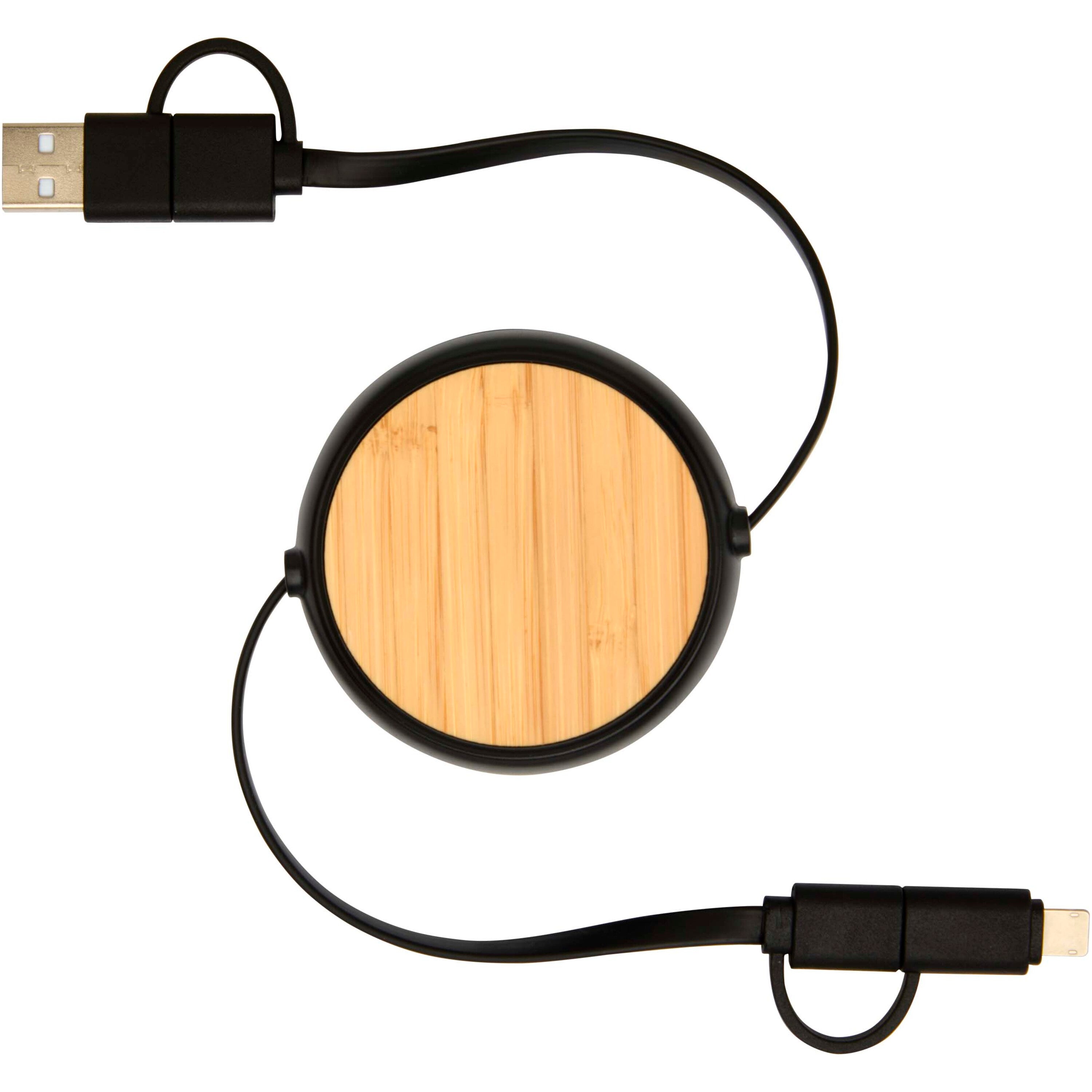 5-in-1 Recycled Retractable Data Sync and Charging Cable