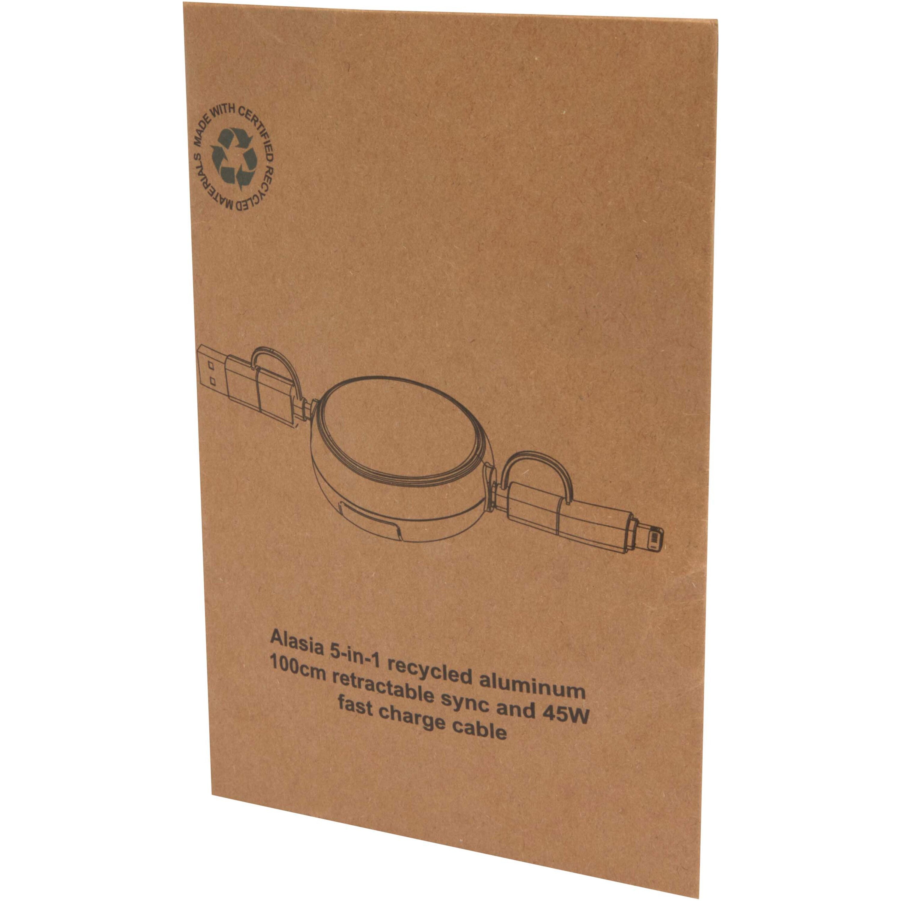 5-in-1 Retractable Data Sync and Fast Charge Cable