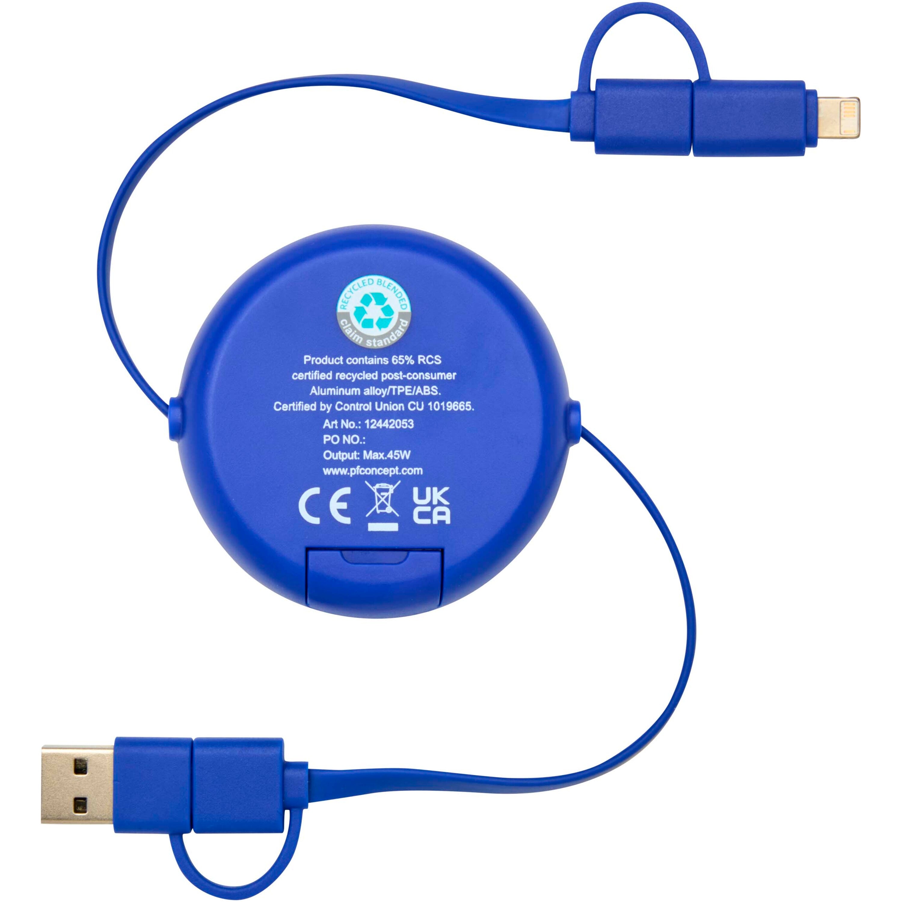 5-in-1 Retractable Data Sync and Fast Charge Cable