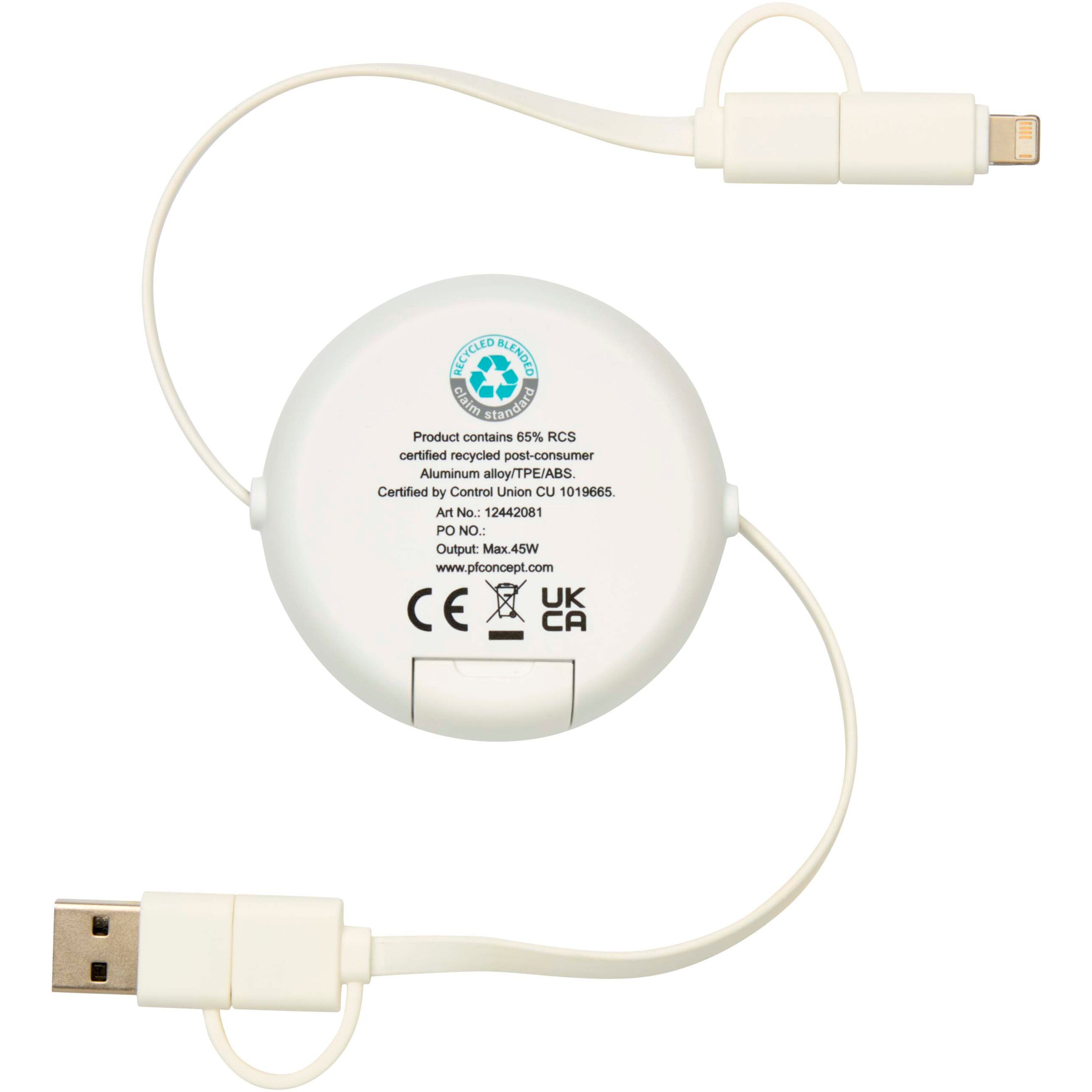 5-in-1 Retractable Data Sync and Fast Charge Cable