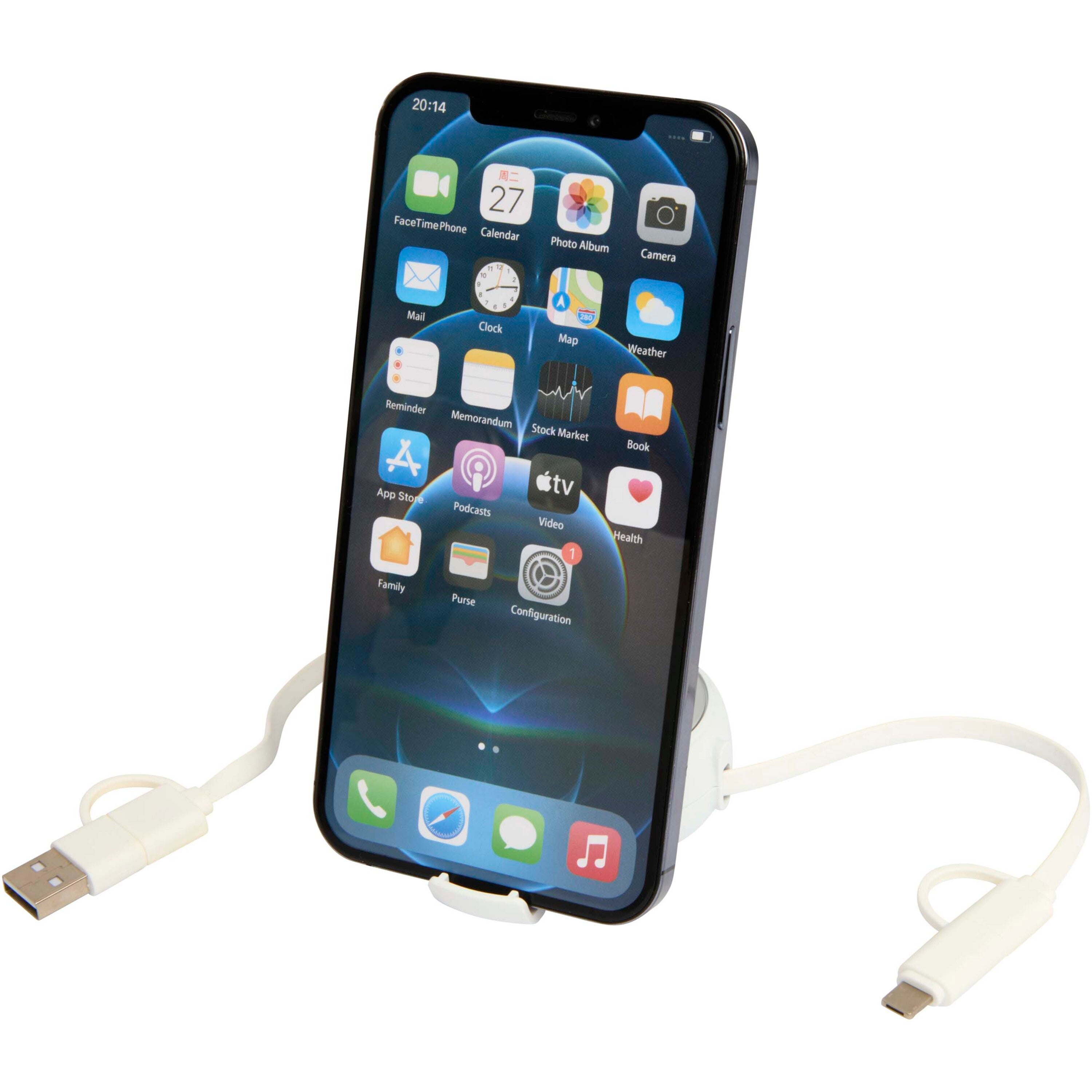 5-in-1 Retractable Data Sync and Fast Charge Cable