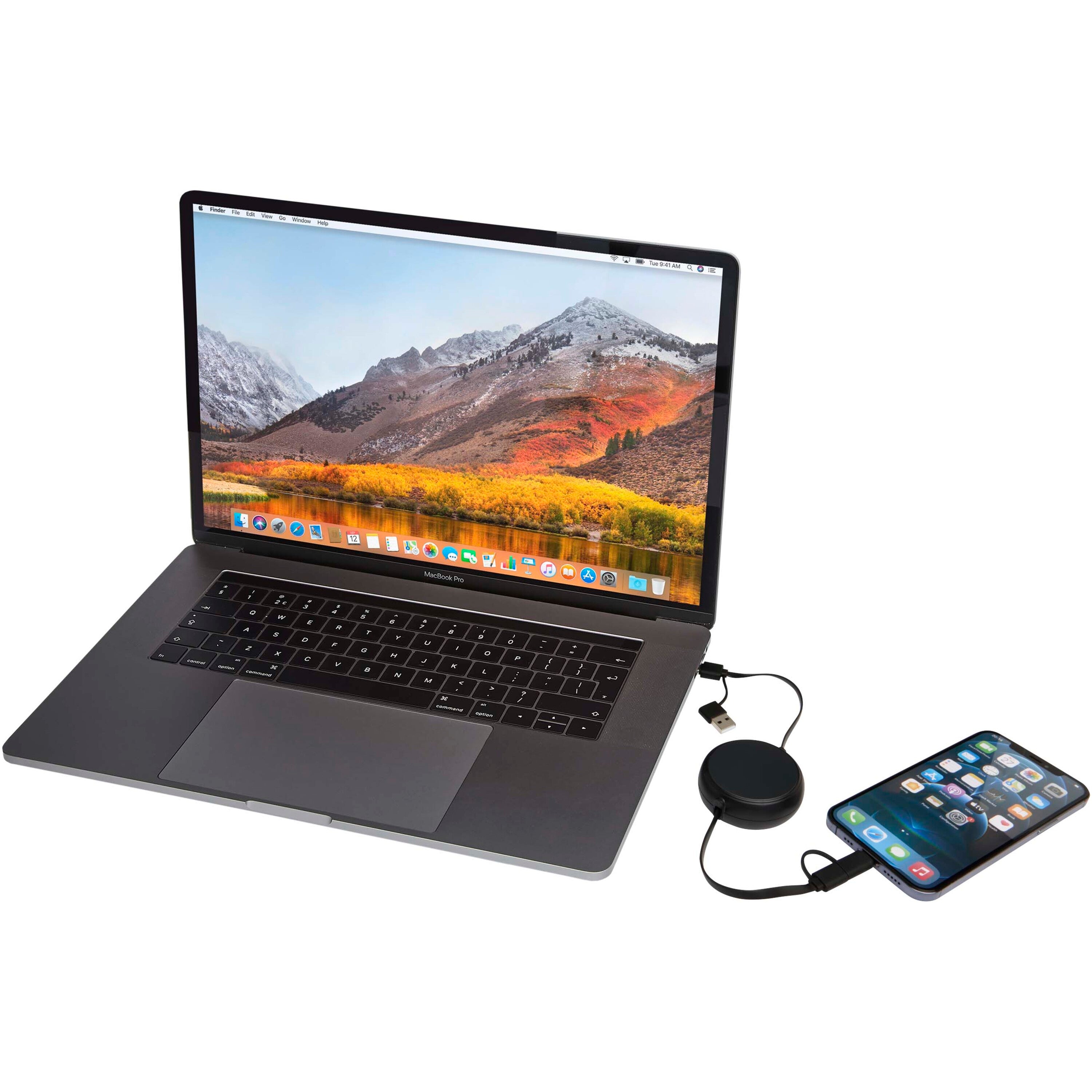 5-in-1 Retractable Data Sync and Fast Charge Cable