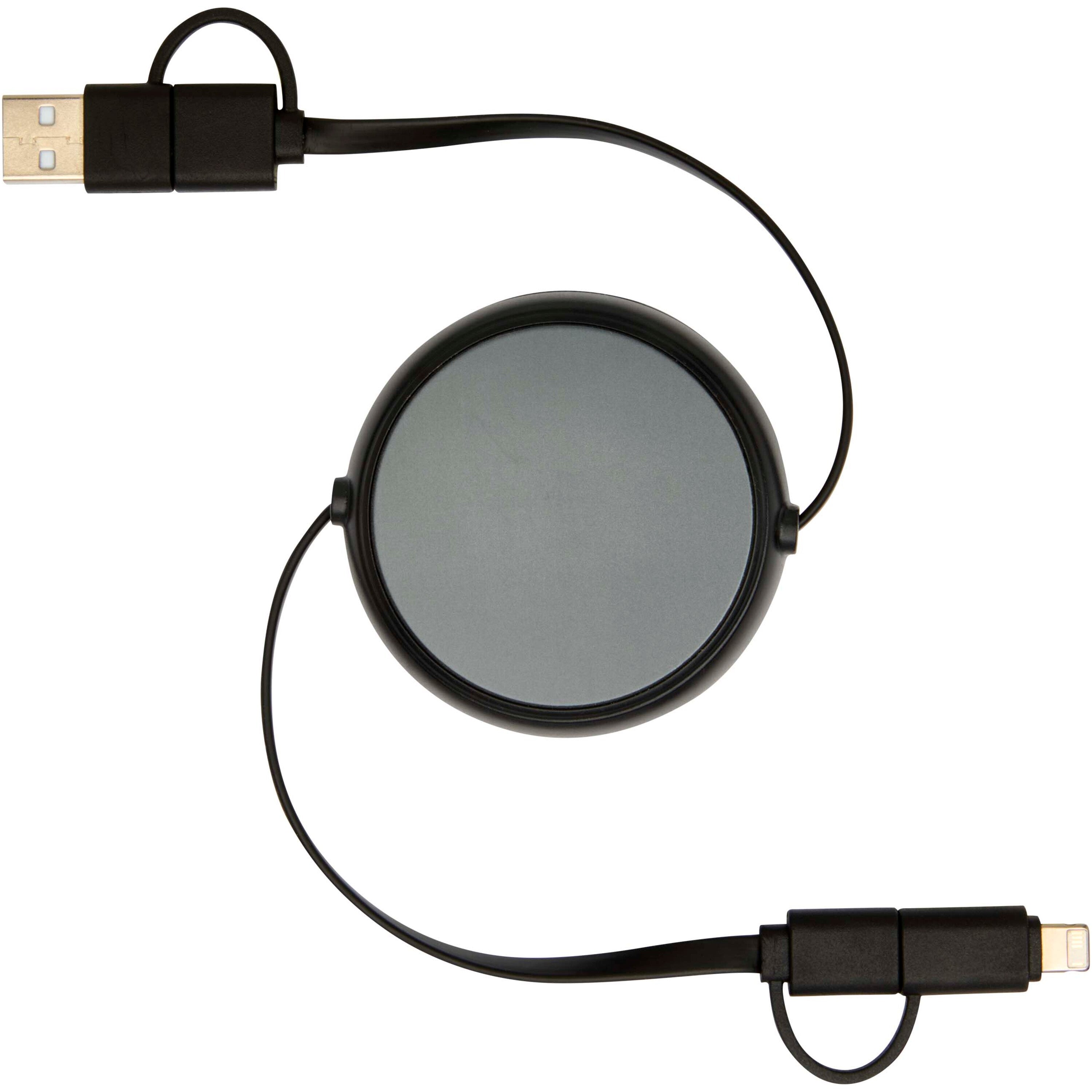 5-in-1 Retractable Data Sync and Fast Charge Cable