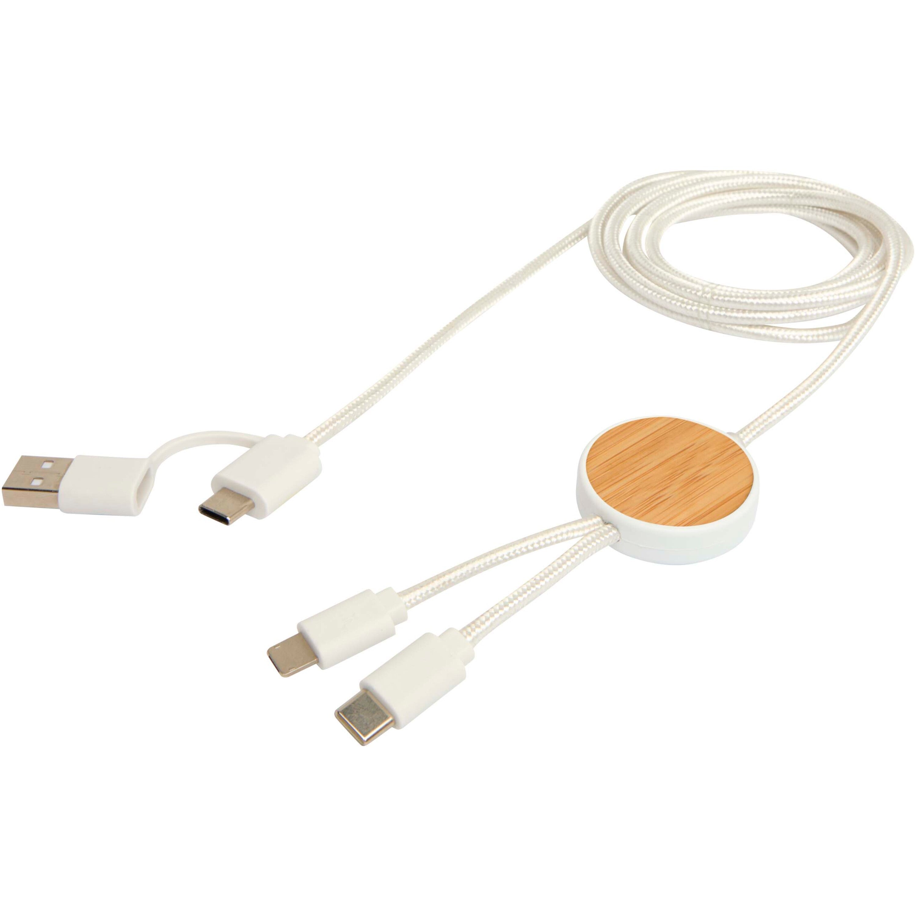 Bamboo and Recycled Data Sync and Fast Charge Cable