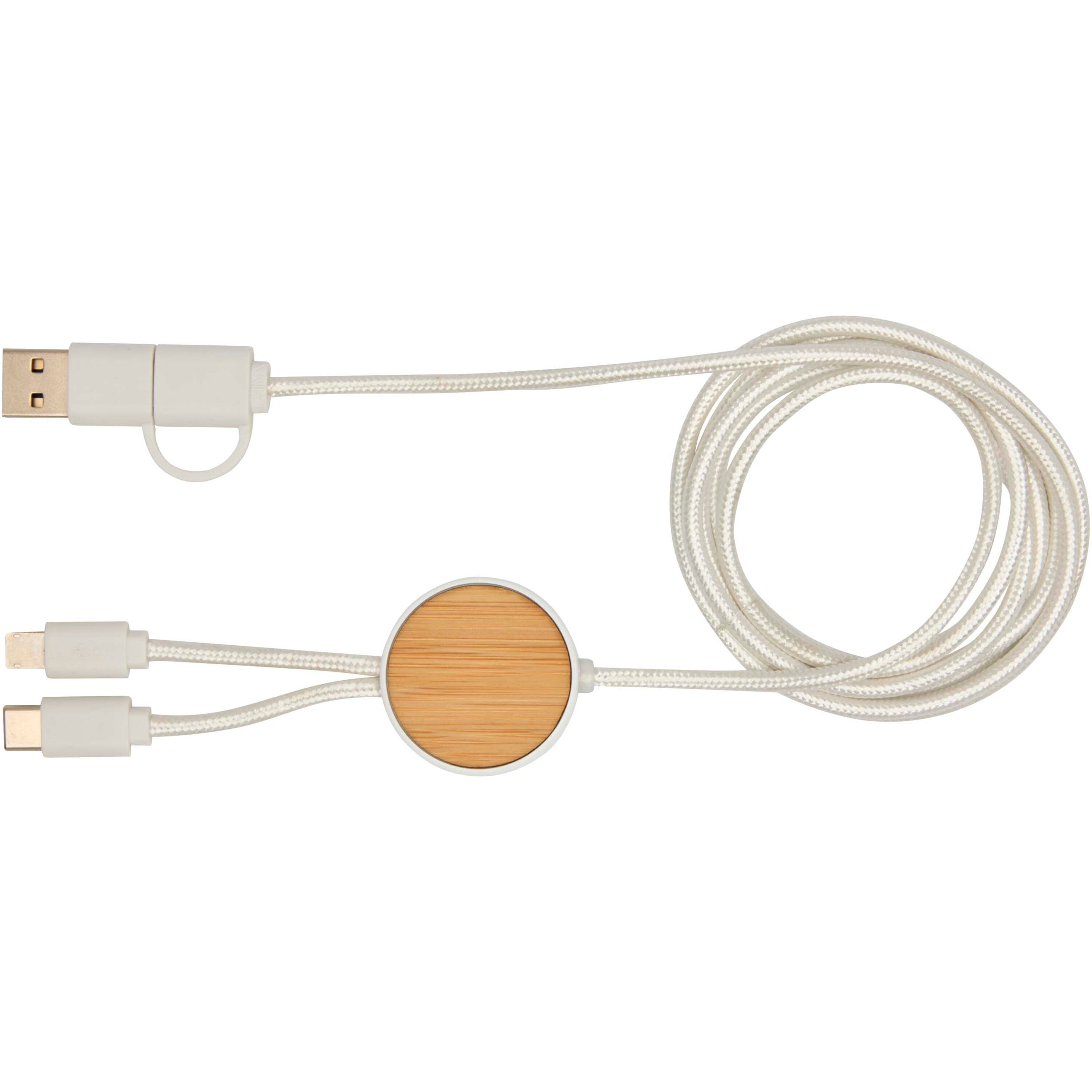 Bamboo and Recycled Data Sync and Fast Charge Cable