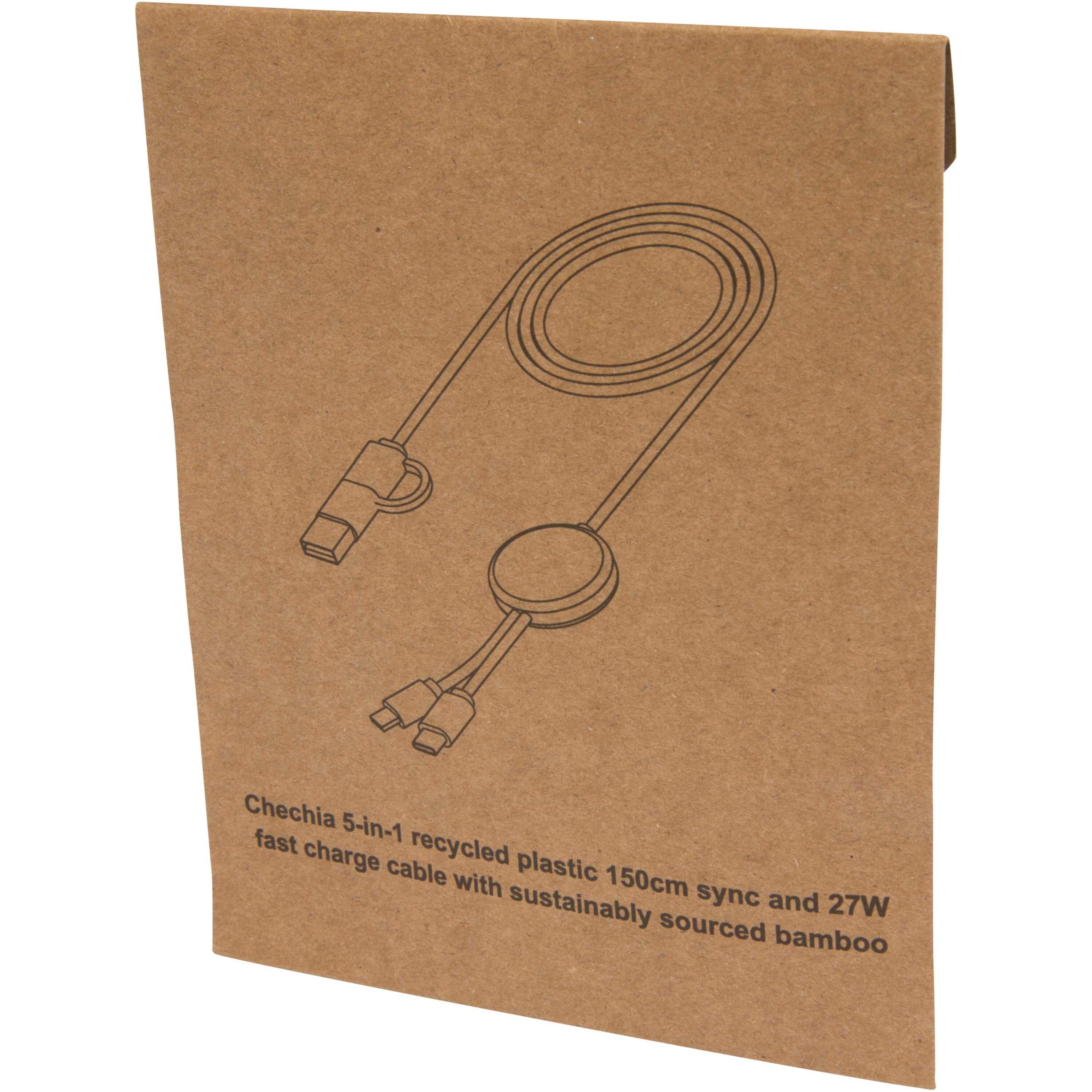 Bamboo and Recycled Data Sync and Fast Charge Cable