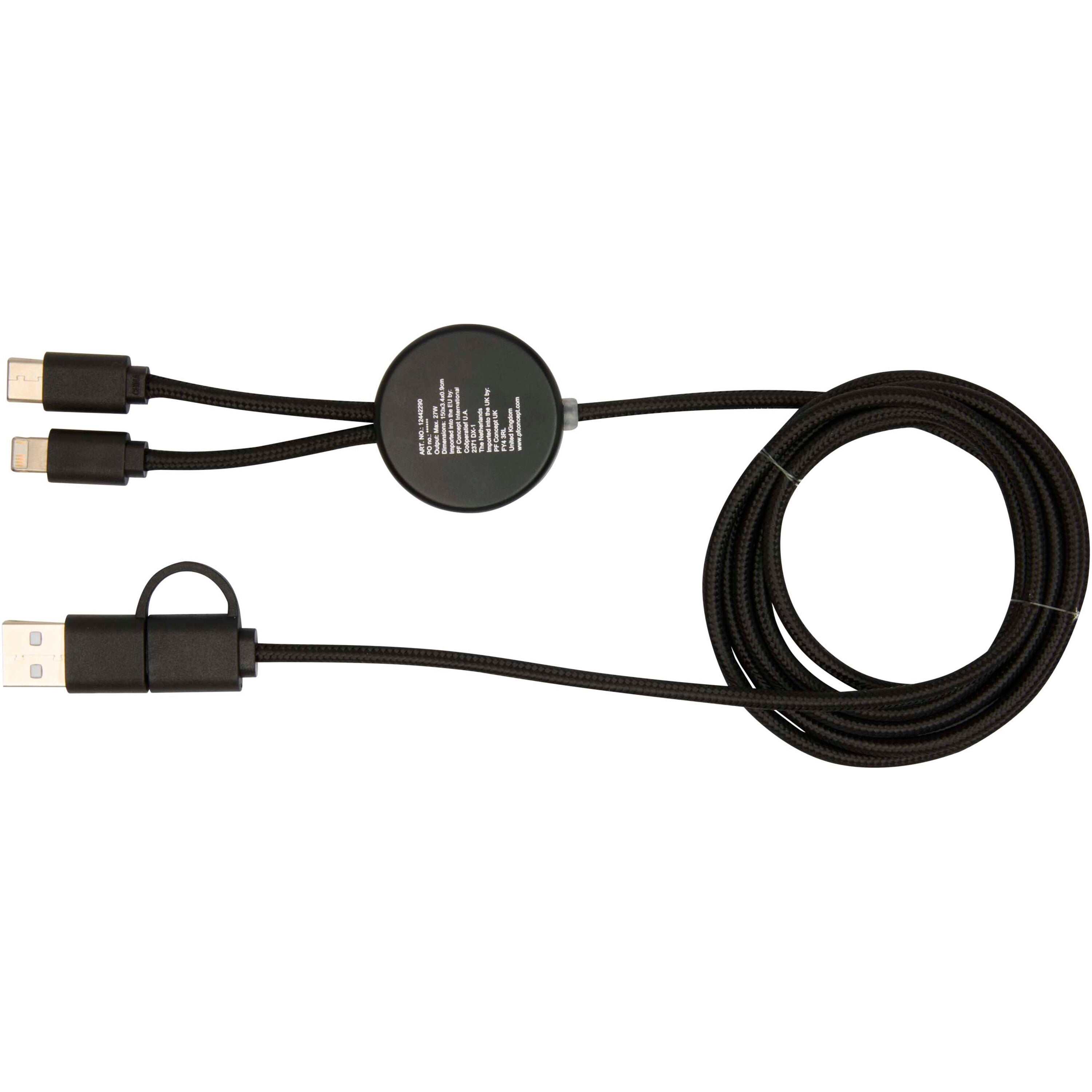 Bamboo and Recycled Data Sync and Fast Charge Cable