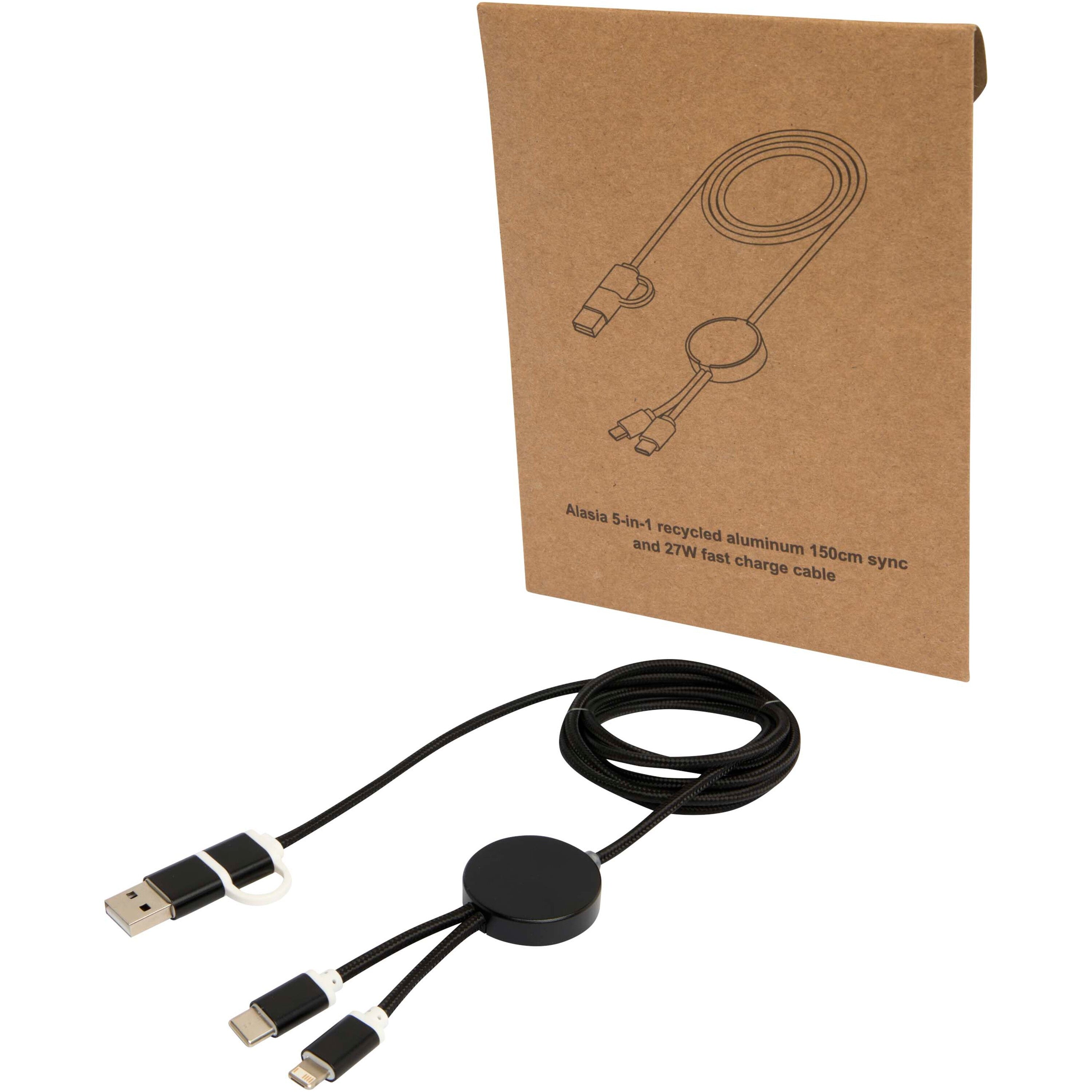 Alasia 5-in-1 Data Sync and 27W Fast Charge Cable