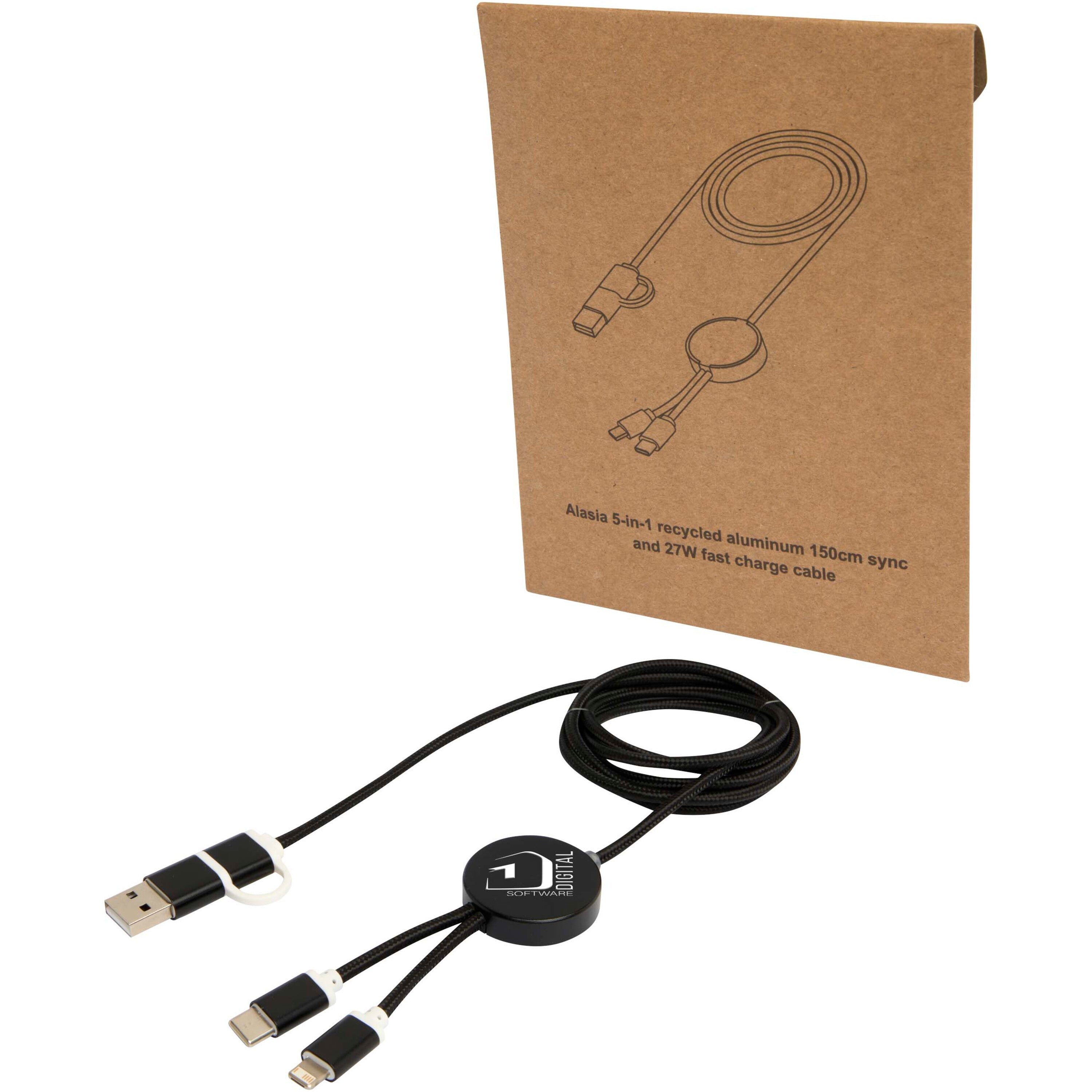 Alasia 5-in-1 Data Sync and 27W Fast Charge Cable