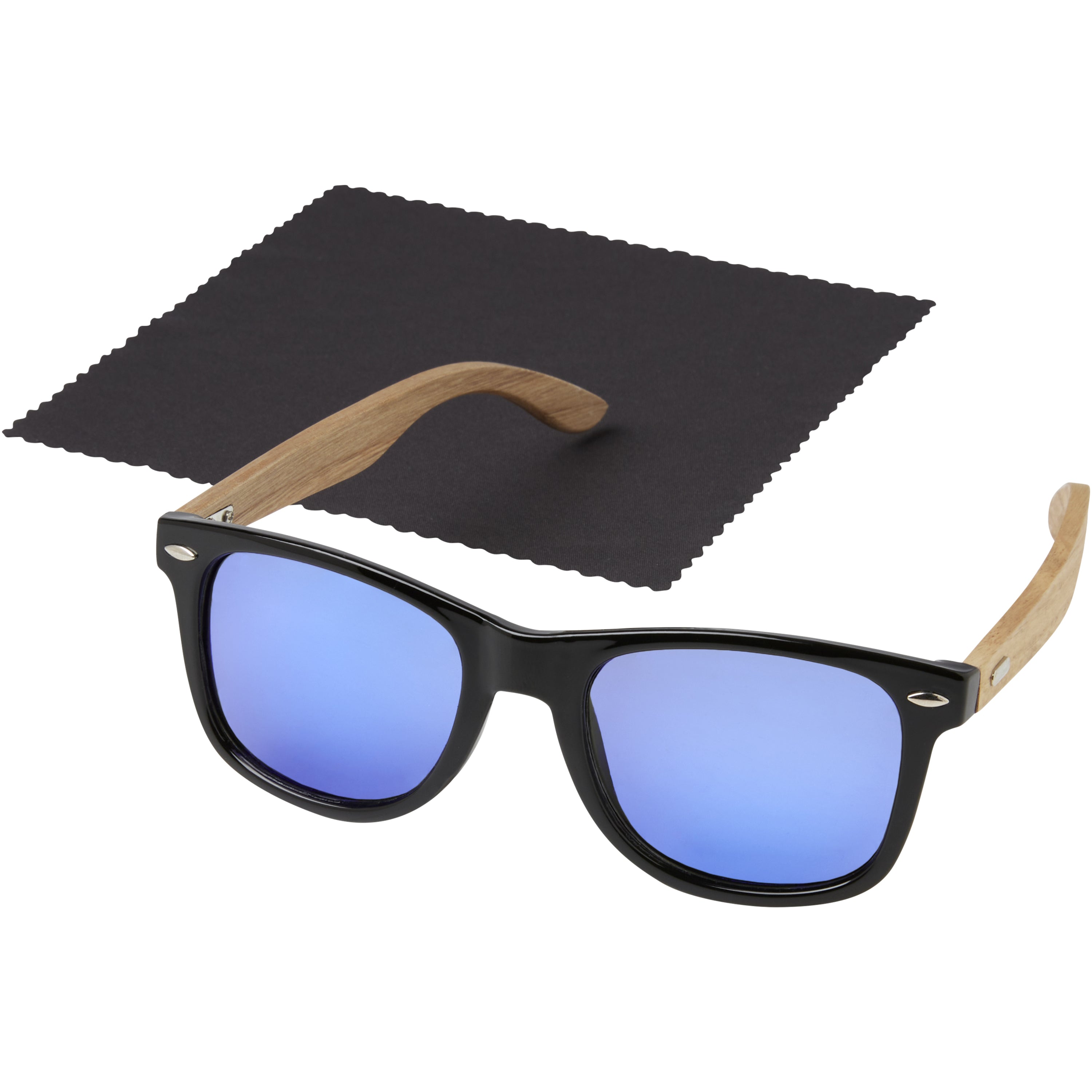 Mirrored Wooden Polarised Sunglasses