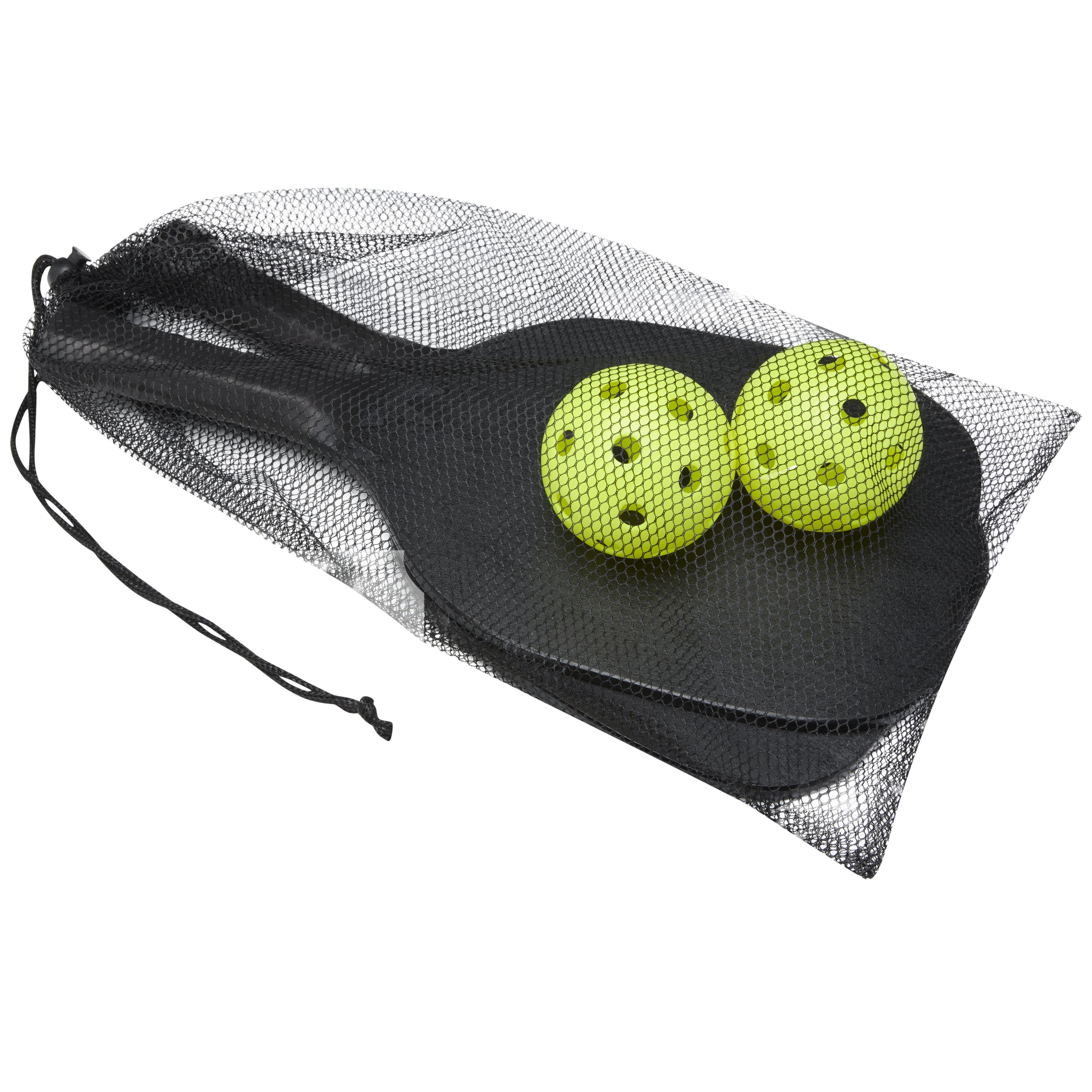 Poplar Wood Paddle Set in Mesh Pouch