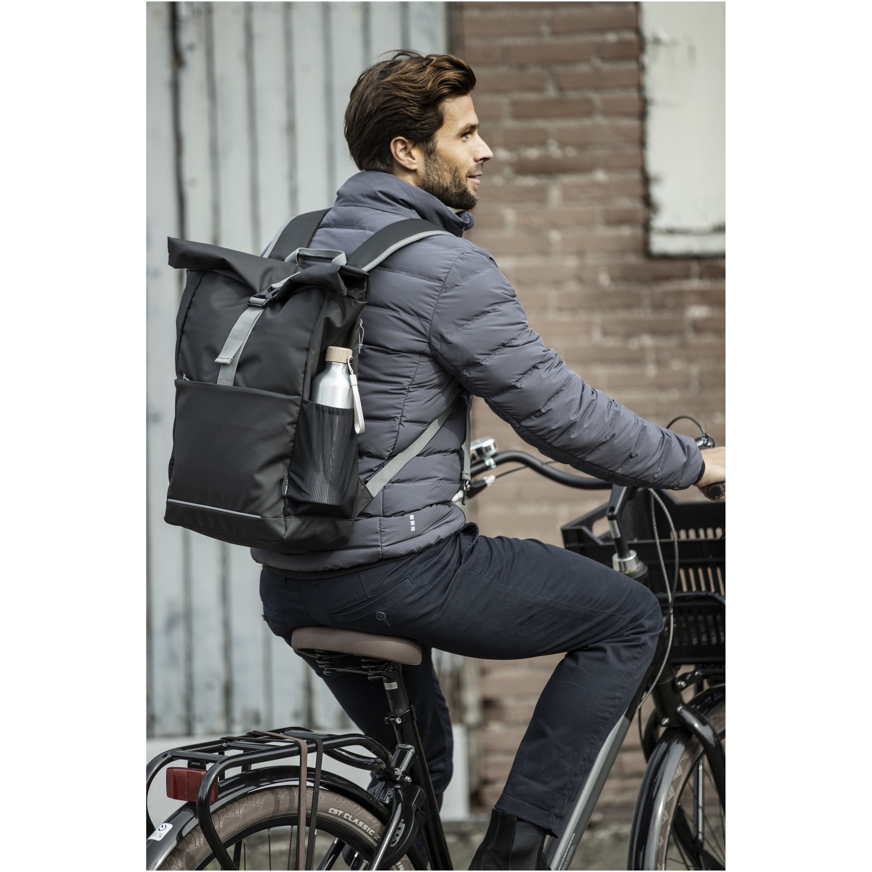 Aqua 20L Recycled Water Resistant Rolltop Bike Bag