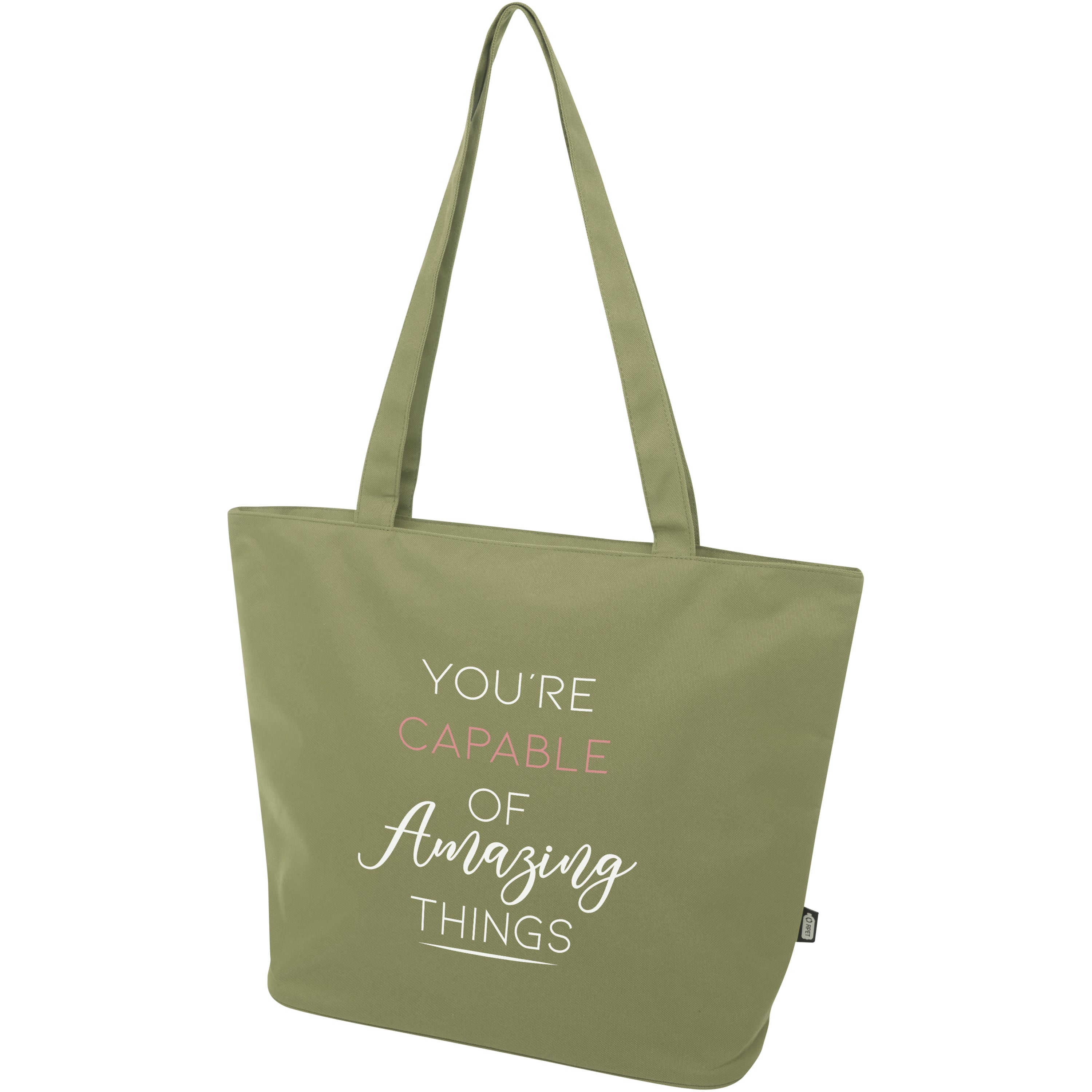 Panama Upcycled Zippered Tote Bag