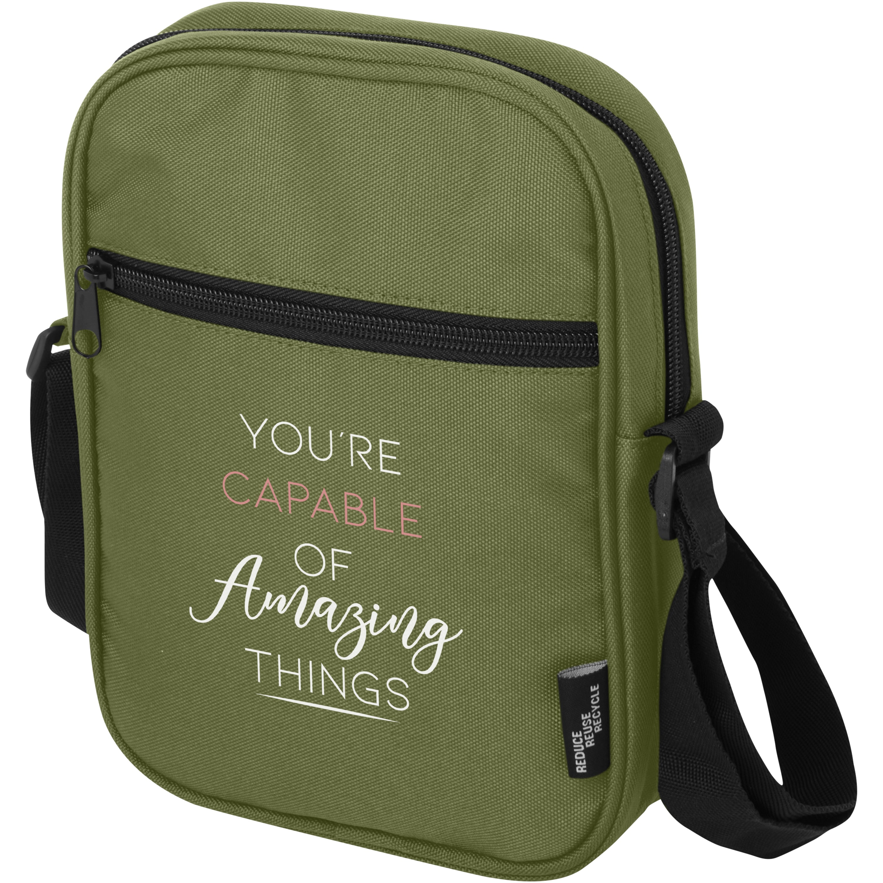 Water Repellent Recycled Polyester Crossbody Bag