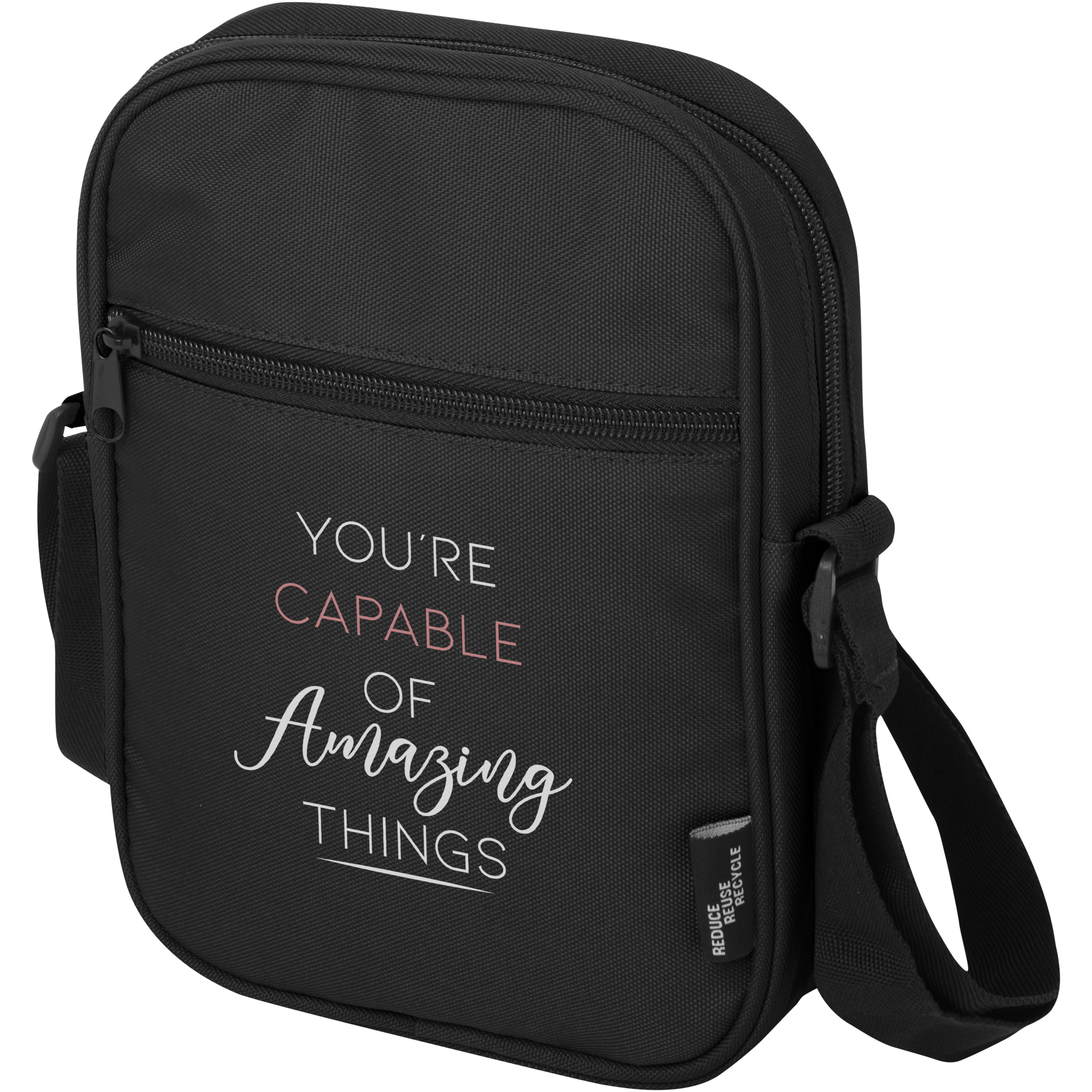 Water Repellent Recycled Polyester Crossbody Bag
