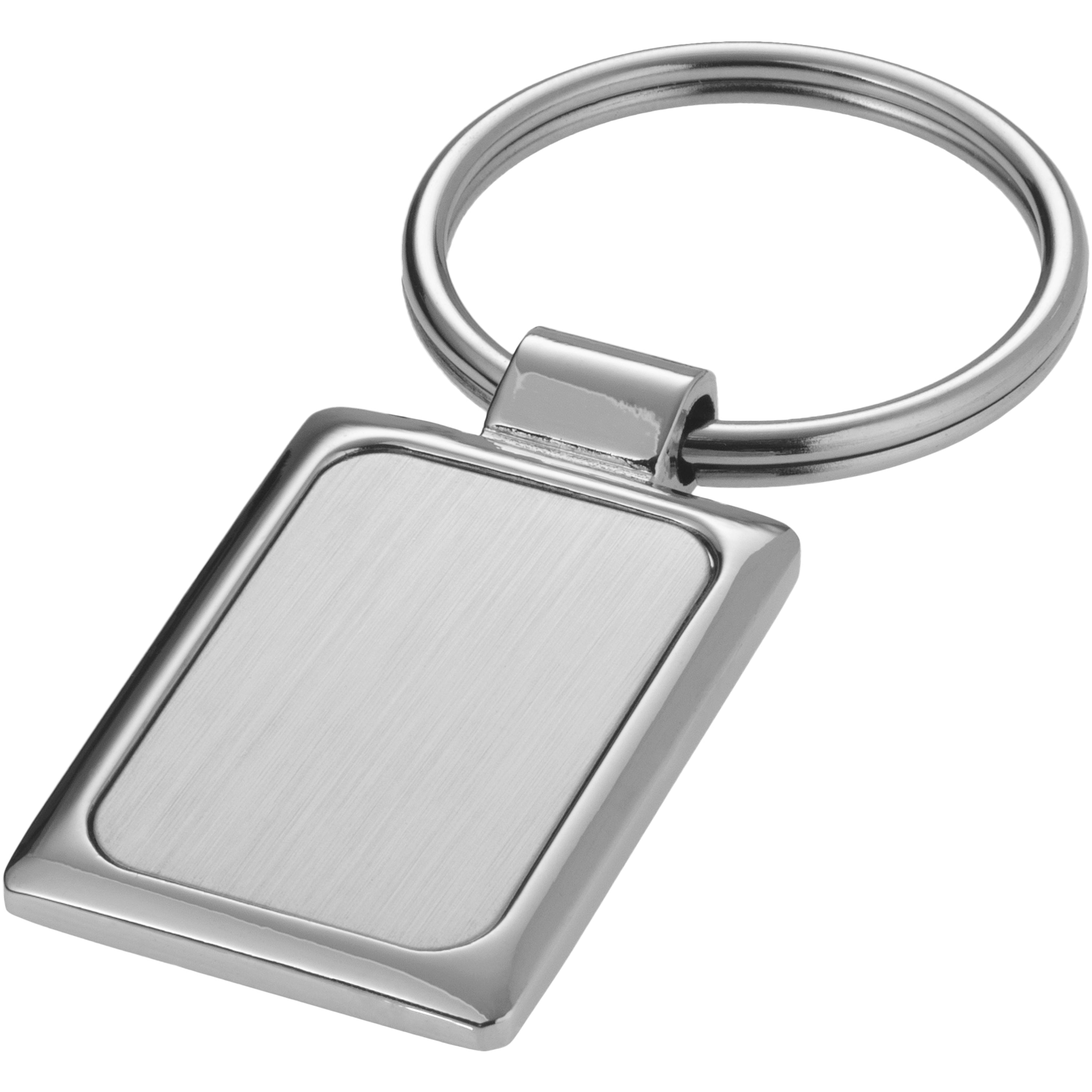 Timeless Rectangular Metal Keyring