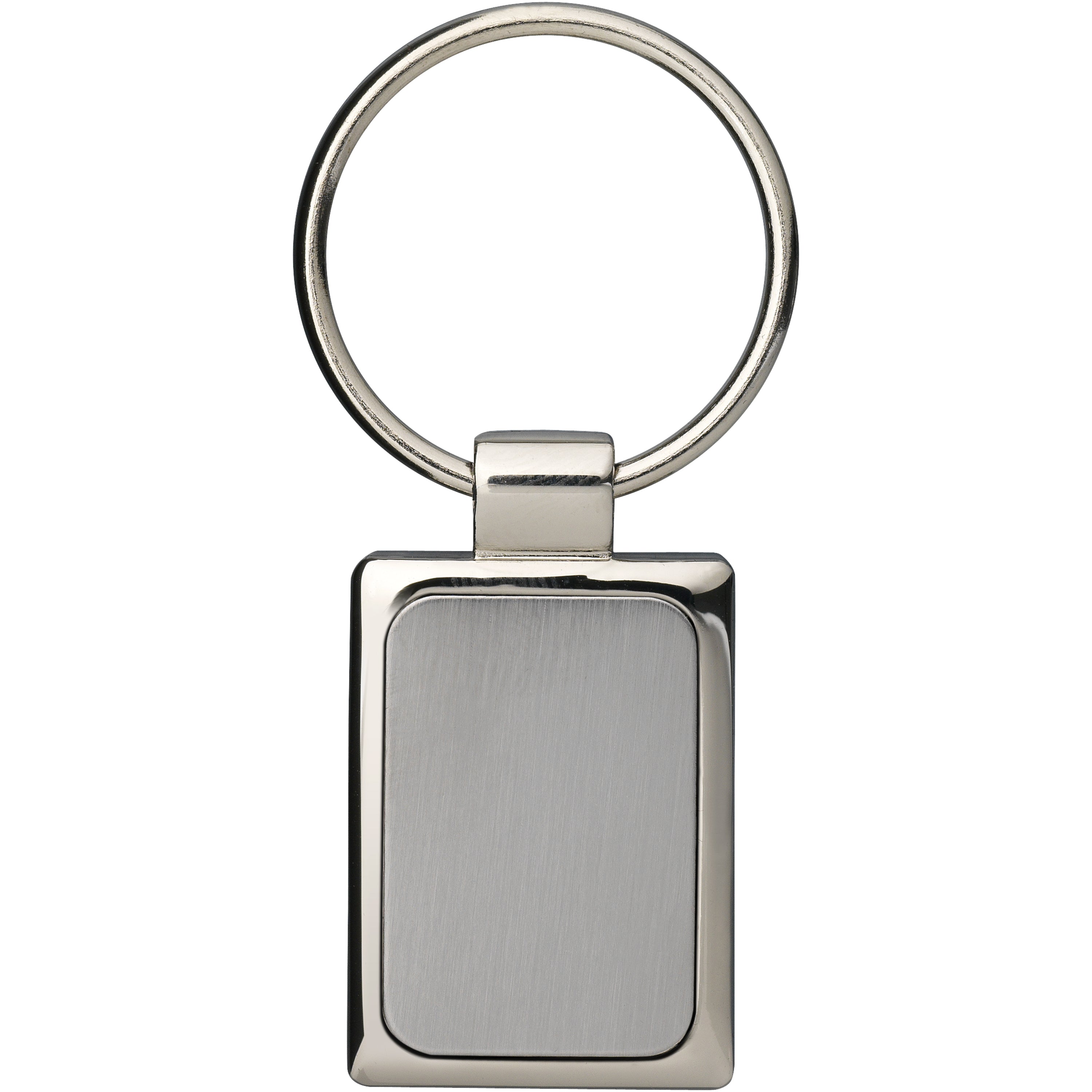 Timeless Rectangular Metal Keyring