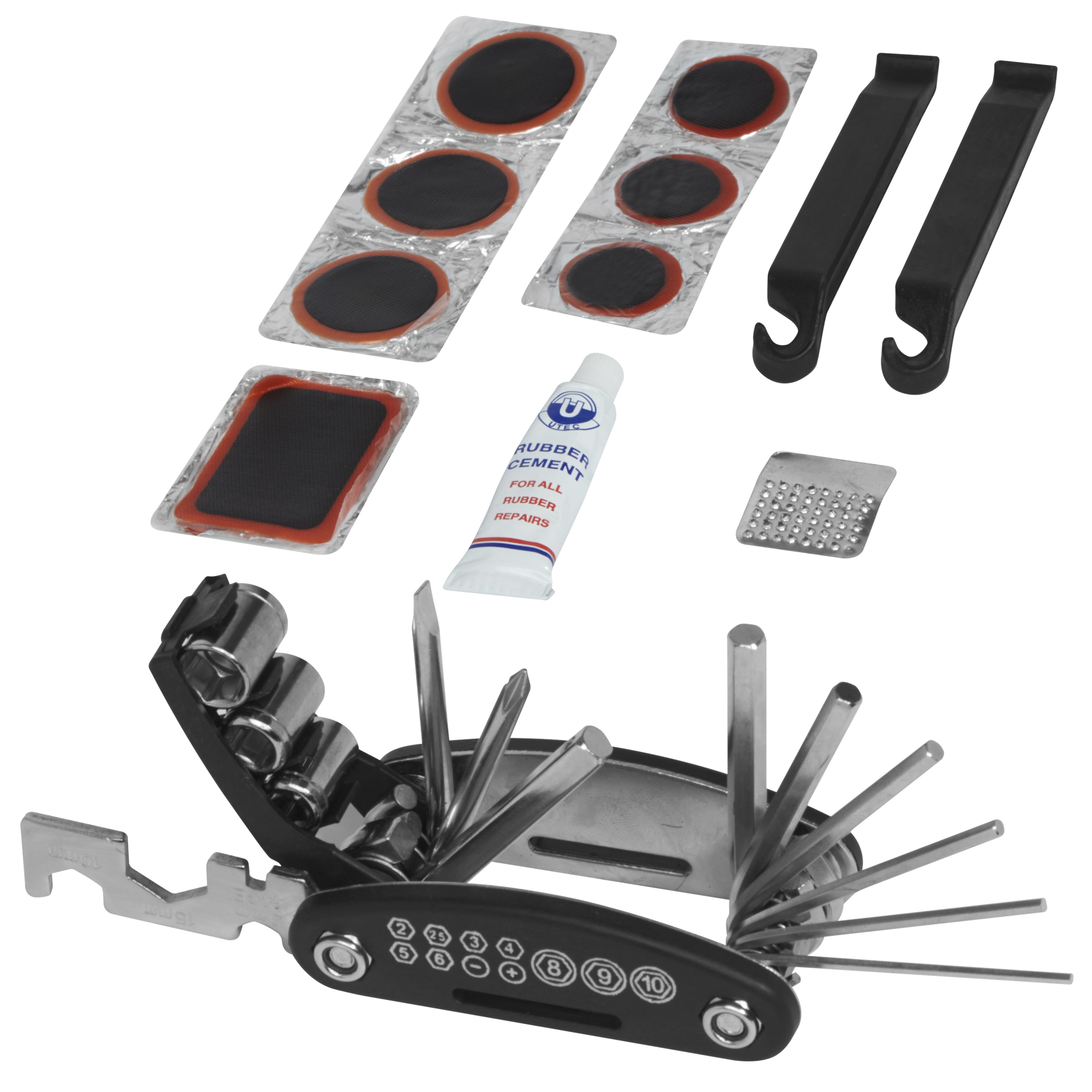 Attachable Hook and Loop Bicycle Repair Kit