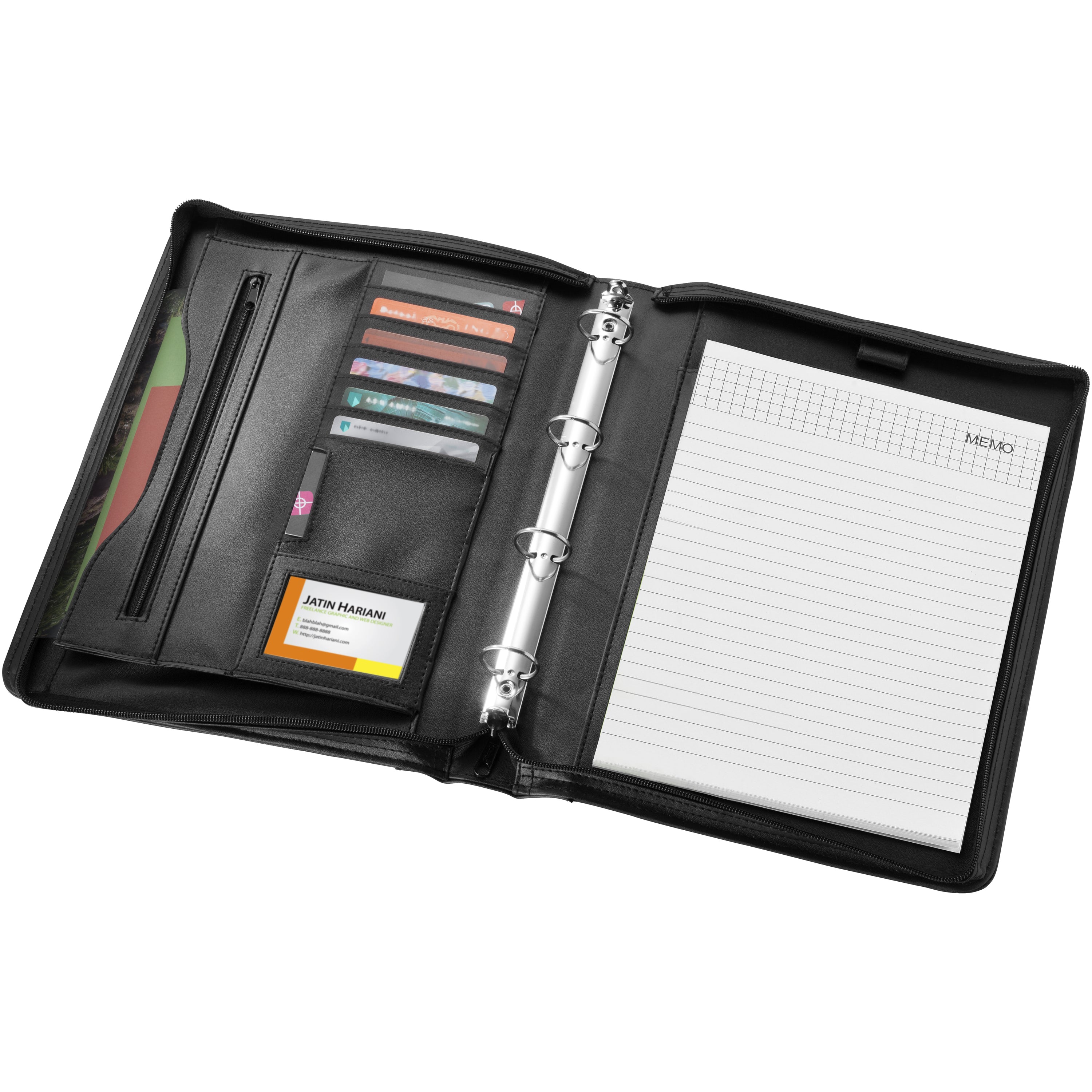 Ebony A4 Briefcase Portfolio