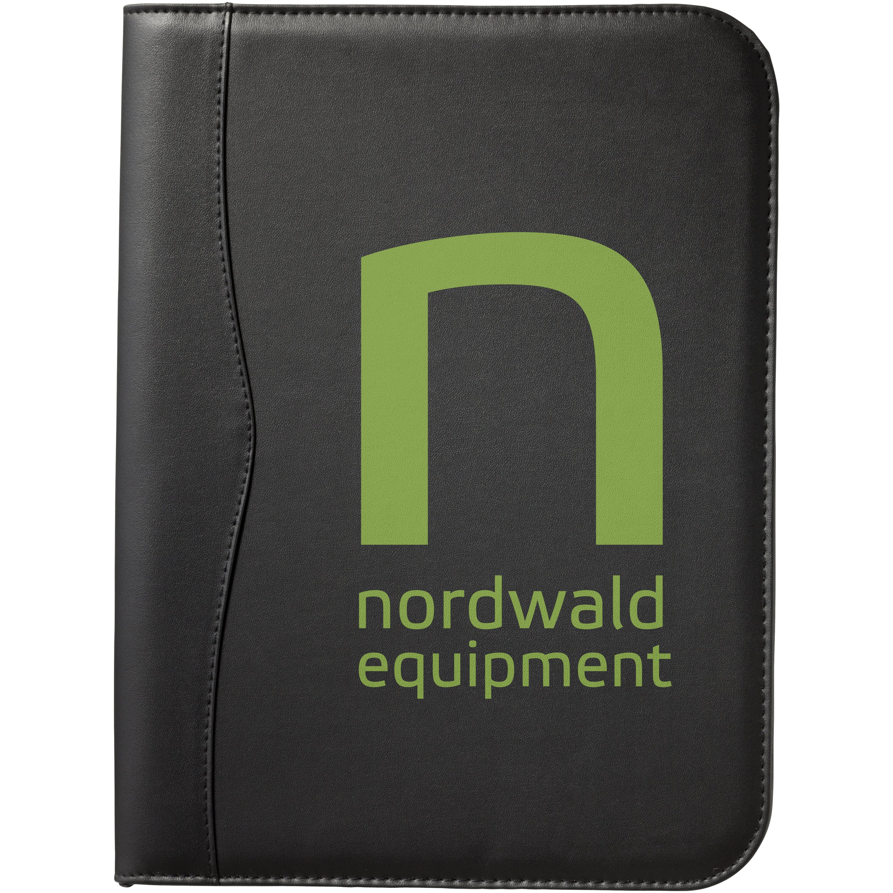 Ebony A4 Zippered Portfolio