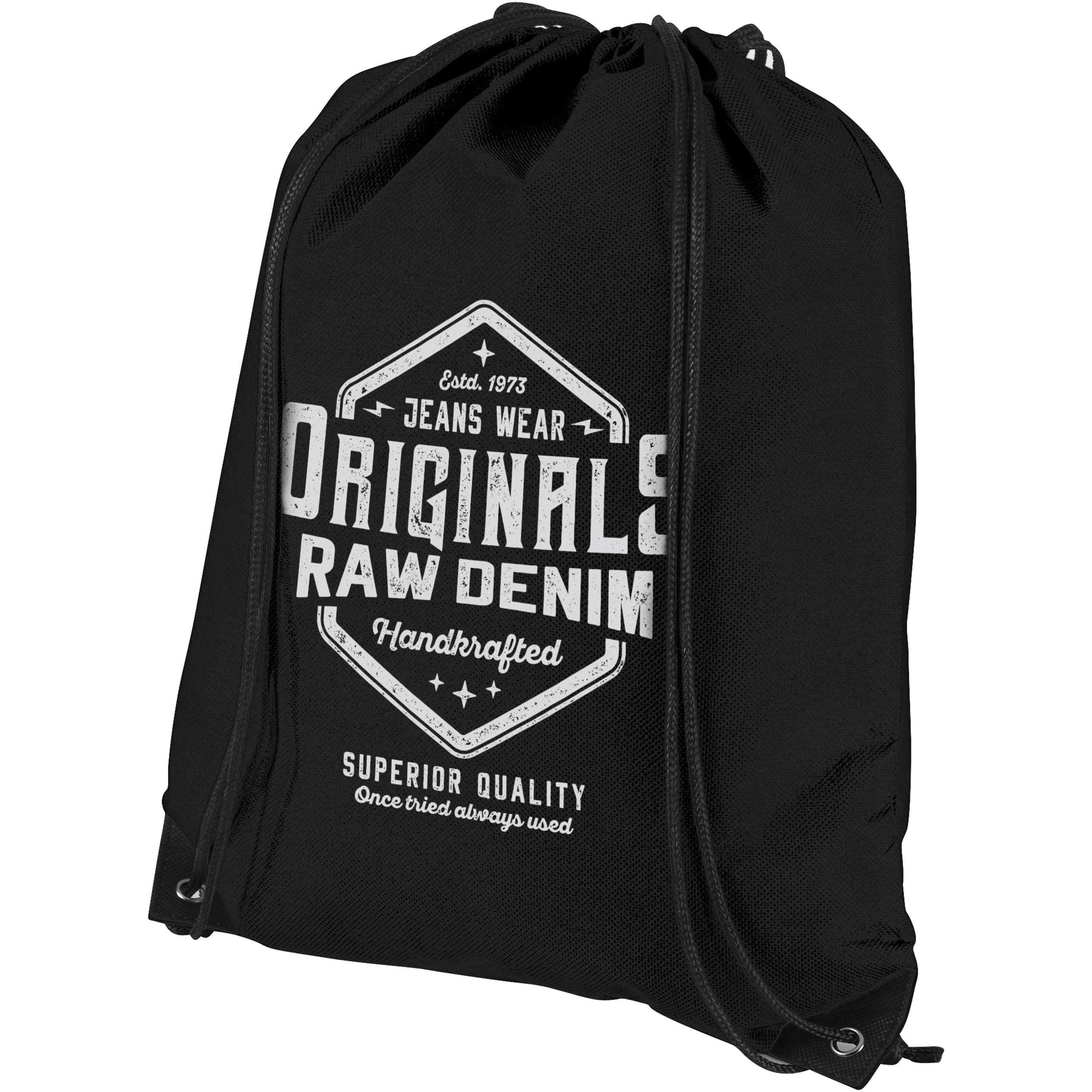 Evergreen Non-Woven Drawstring Bag