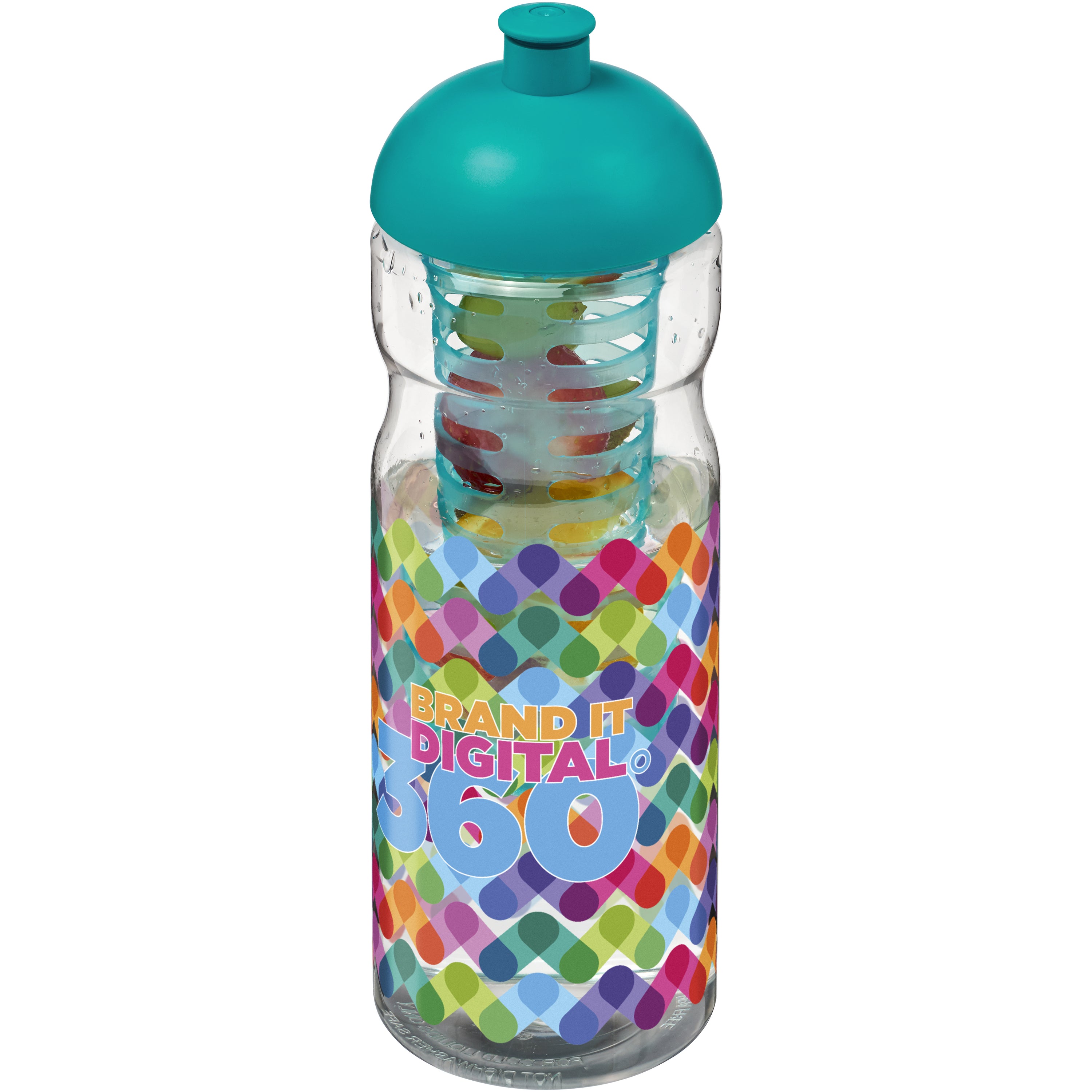 Dome Lid Sports Water Bottle and Infuser